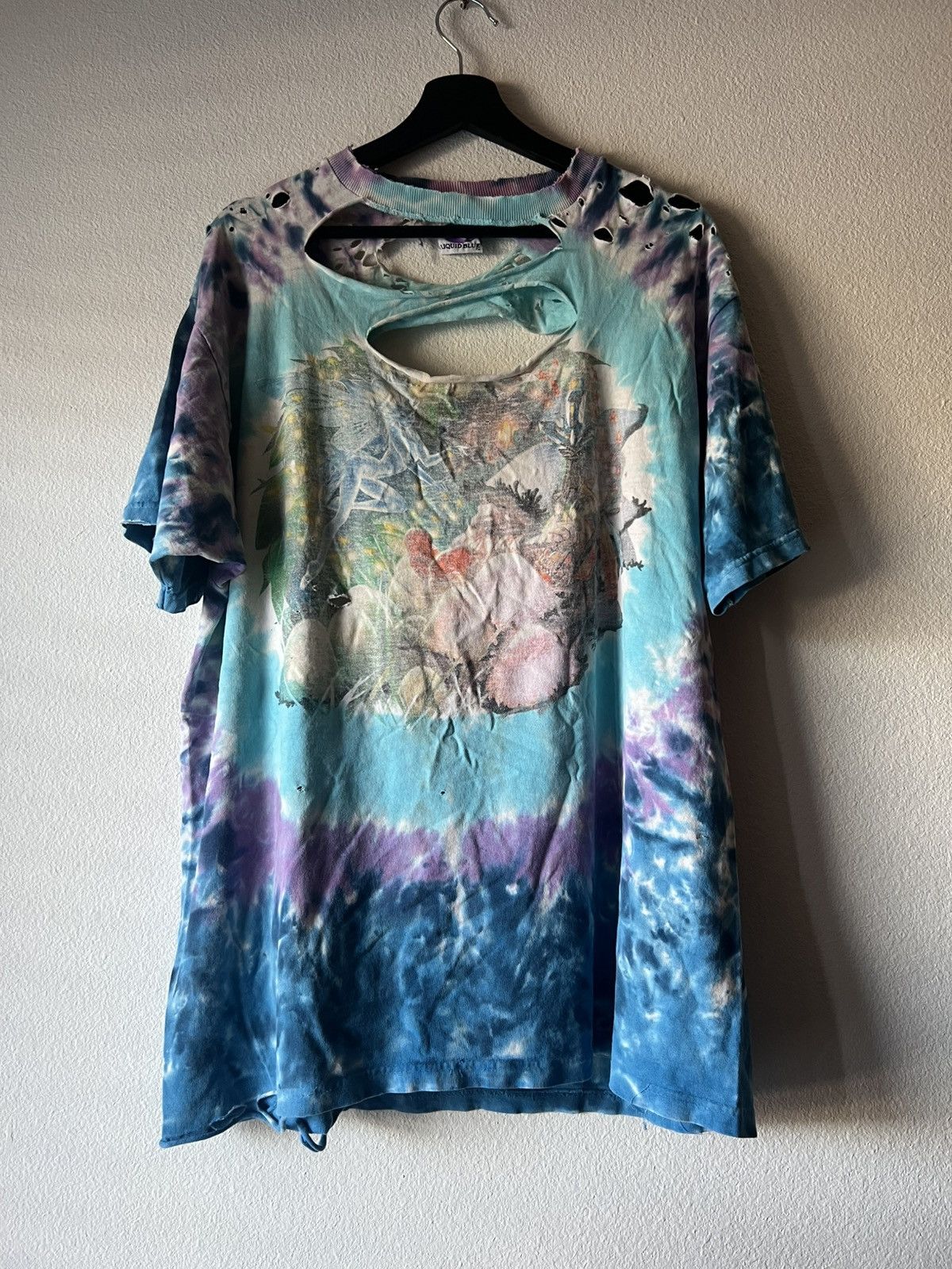 Liquid Blue × Vintage Vintage Thrashed Liquid Blue Fairy T-Shirt Size US L / EU 52-54 / 3 - 3 Thumbnail