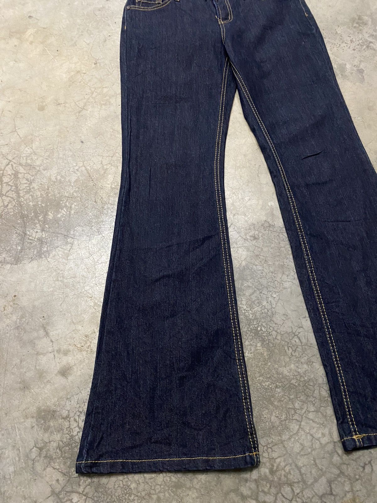 Designer × Indigo × Japanese Brand Flare Jeans Japanese Grane Flare Stretchable Indigo Size US 30 / EU 46 - 4 Thumbnail