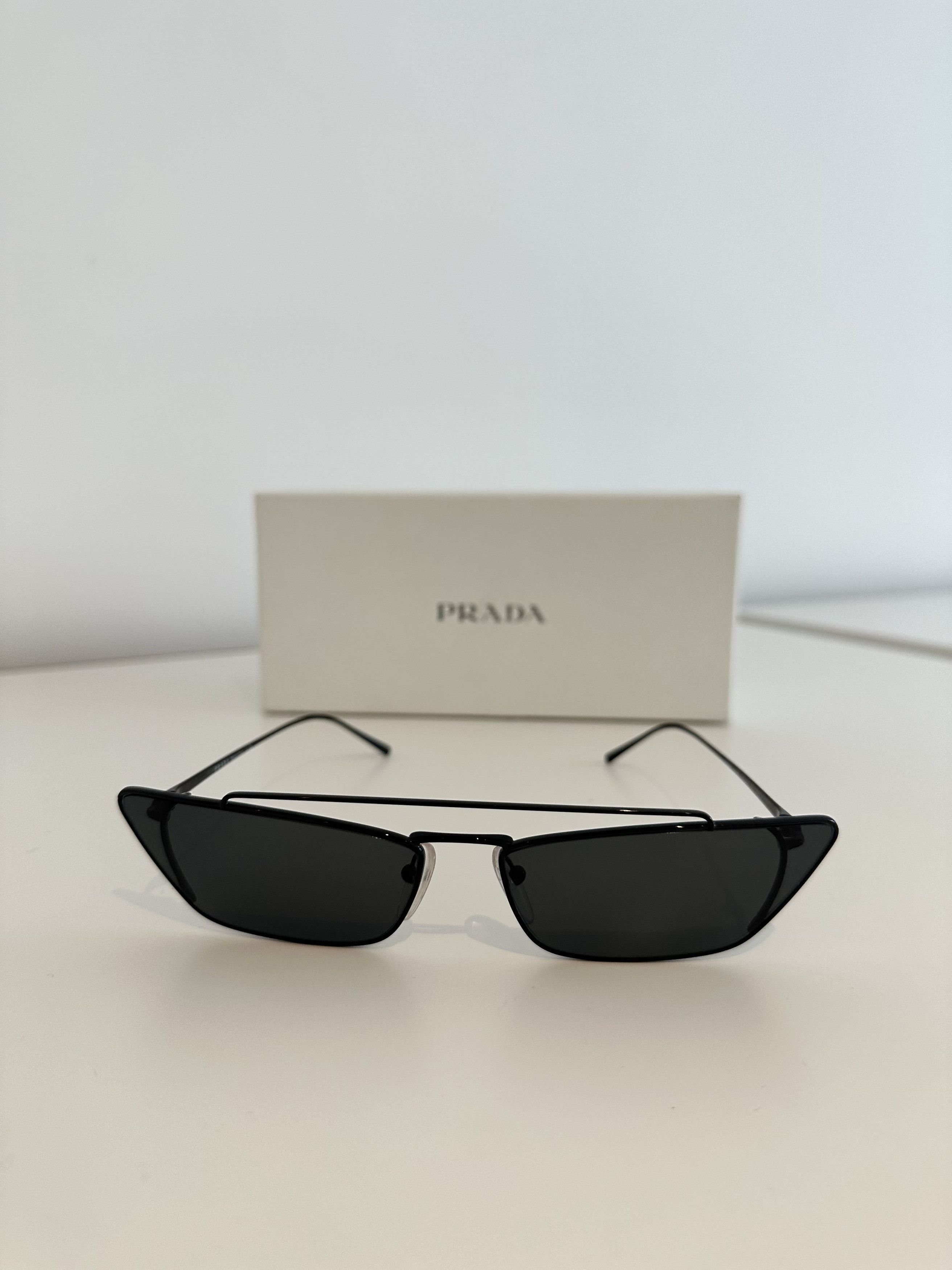 Prada PRADA ULTRAVOX RARE BLACK METAL SUNGLASSES Grailed