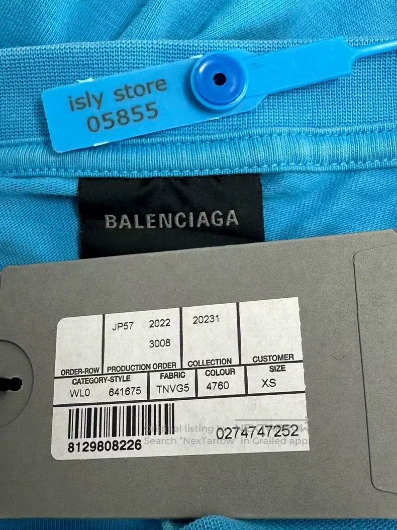 Balenciaga Balenciaga Letter Printed Round Neck Short Sleeve T-Shirt Size US XS / EU 42 / 0 - 4 Thumbnail