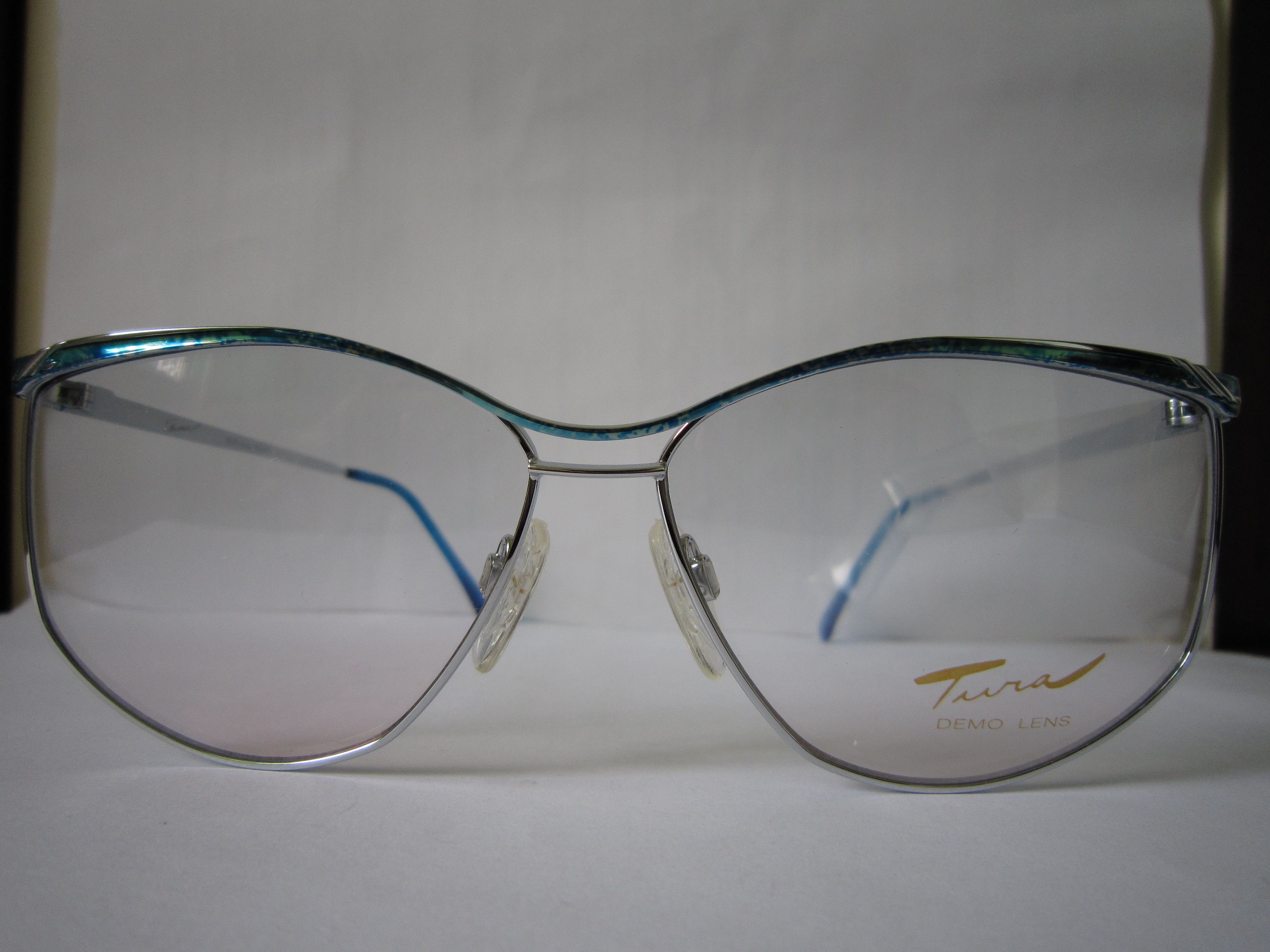 Vintage Vintage 80s TURA Mod 2402 Woman Eyeglasses Frame Japan Size ONE SIZE - 1 Thumbnail