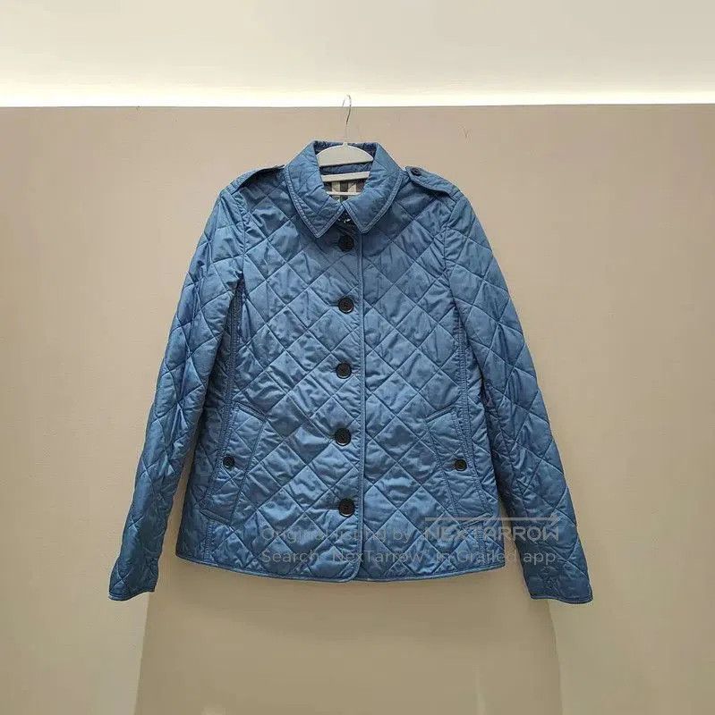 Burberry Burberry M Size Blue Silk Blend Coat. Size M / US 6-8 / IT 42-44 - 1 Thumbnail