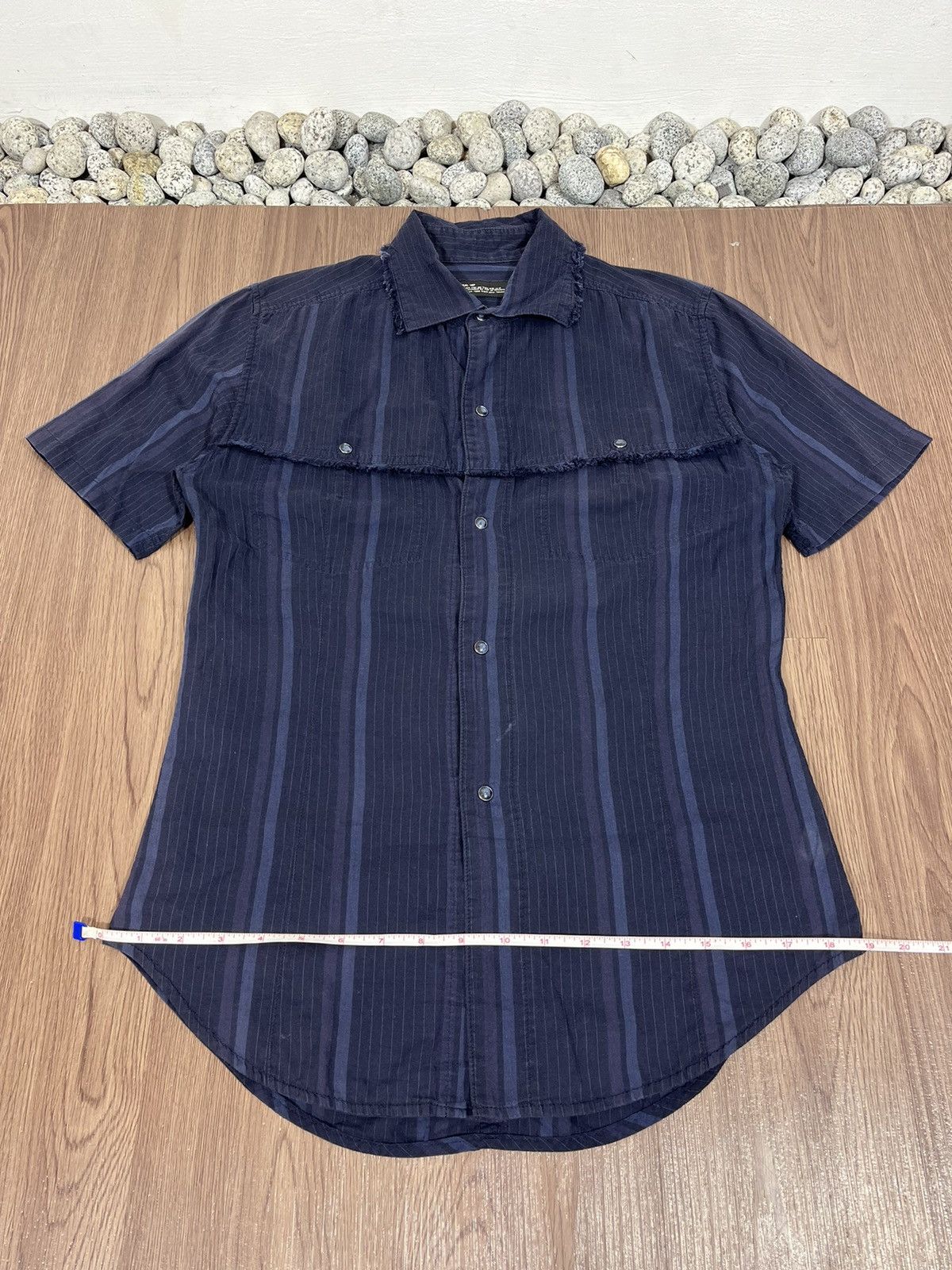 L7 Real Hip L7 Real Hip Curved Striped S/S Button Shirt Size US M / EU 48-50 / 2 - 8 Thumbnail