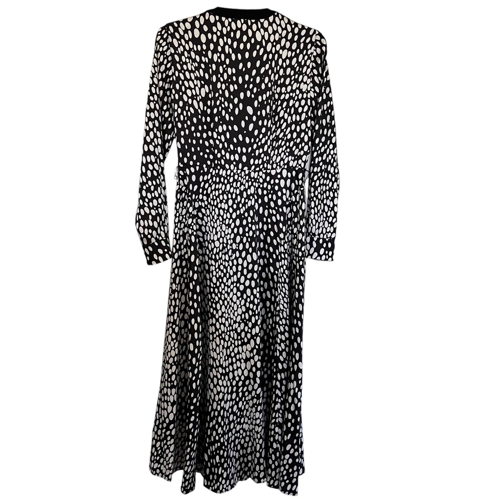 Karen Millen Karen Millen Black White Cheetah Animal Print Midi Dress Size S / US 4 / IT 40 - 10 Thumbnail