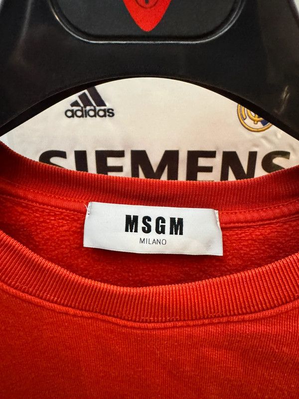 MSGM MSGM Milano Women Red Spellout Logo Sweatshirt S Size S / US 4 / IT 40 - 2 Thumbnail