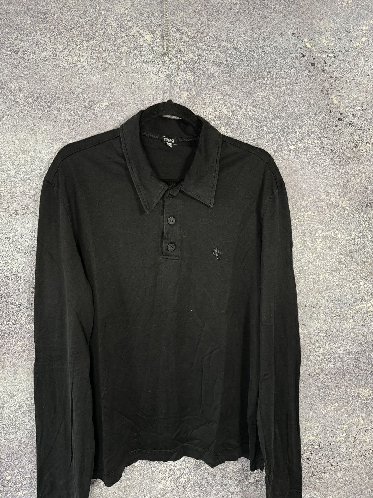 Versace Jeans Couture × Vintage Vintage Versace Jeans Couture Black long sleeve Size US L / EU 52-54 / 3 - 3 Thumbnail