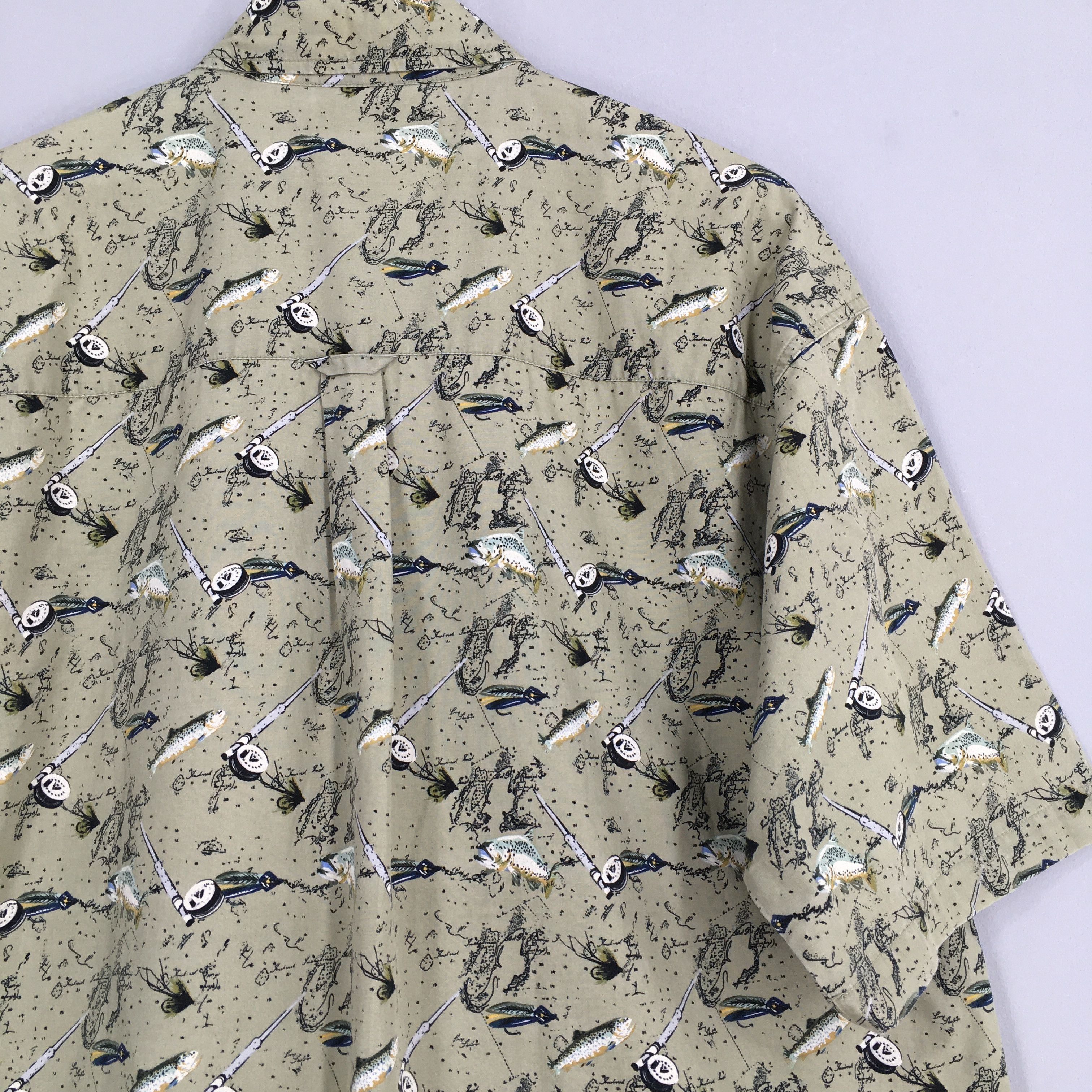 Columbia Vintage Columbia Hawaiian Fish Tuna Fishing Shirt XLarge Size US XL / EU 56 / 4 - 7 Thumbnail