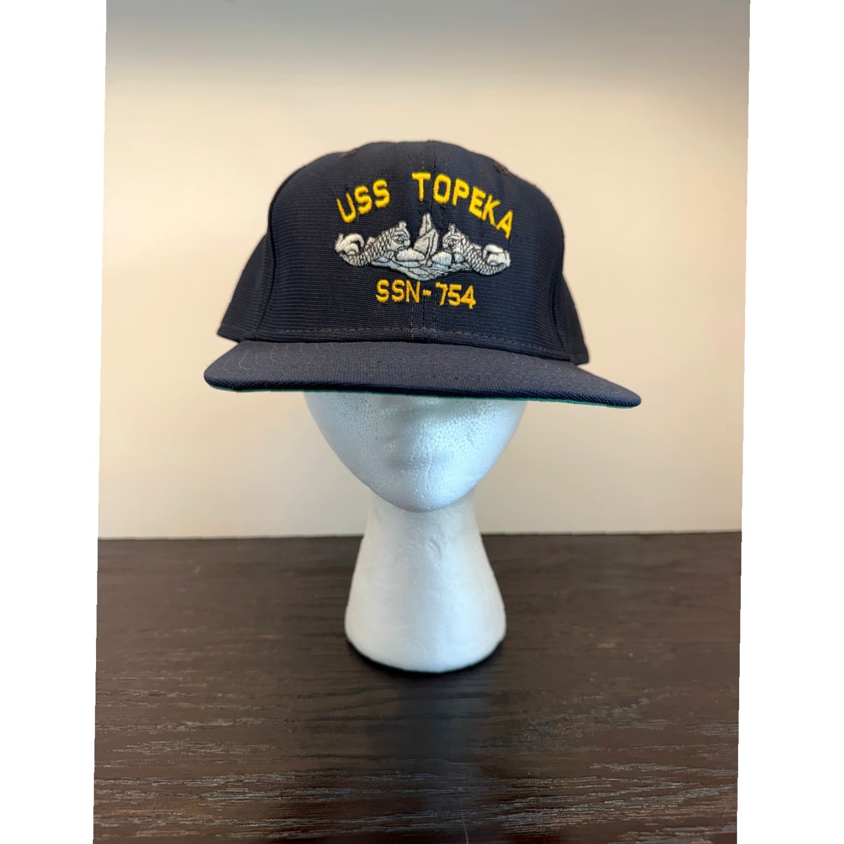 New Era VINTAGE New Era USS Topeka SSN-754 Submarine Snapback Hat Navy Blue Size ONE SIZE - 2 Thumbnail