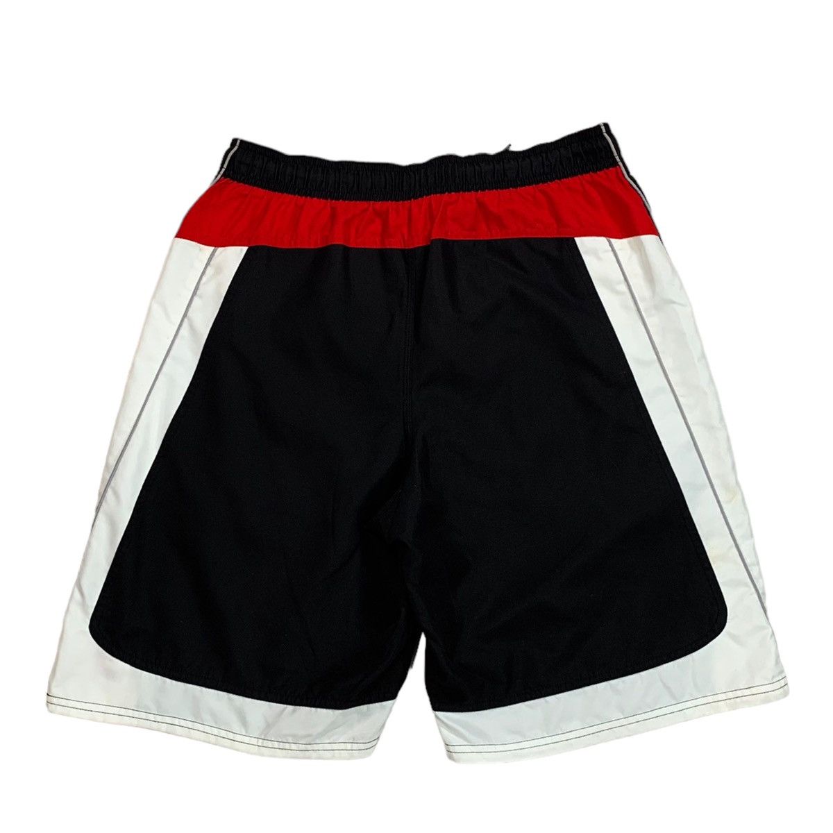 Vintage Vintage Nike Black Red & White Bathing Suit Swim Shorts Size US 32 / EU 48 - 4 Thumbnail