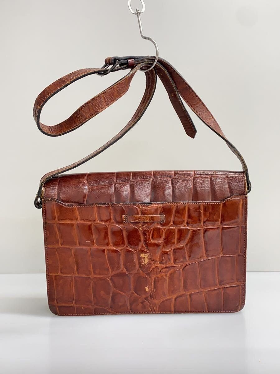 Jean Paul Gaultier Crocodile Embossed Leather Shoulder Bag Size ONE SIZE - 3 Thumbnail