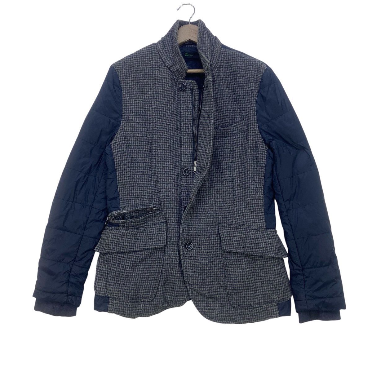 Benetton Benetton Patchwork Stylish Two-tone Coat Jacket Size US XS / EU 42 / 0 - 2 Thumbnail