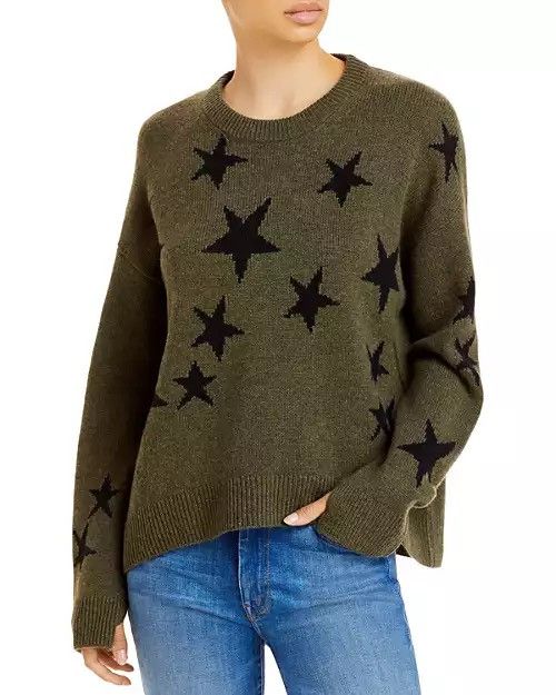 Zadig & Voltaire Zadig & Voltaire Markus Stars Cashmere Sweater Size L Size L / US 10 / IT 46 - 1 Thumbnail
