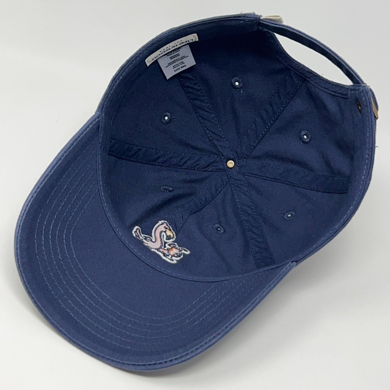 Life is Good Life Is Good Pink Flamingo Cocktail Hat Baseball Cap Blue Size ONE SIZE - 4 Thumbnail