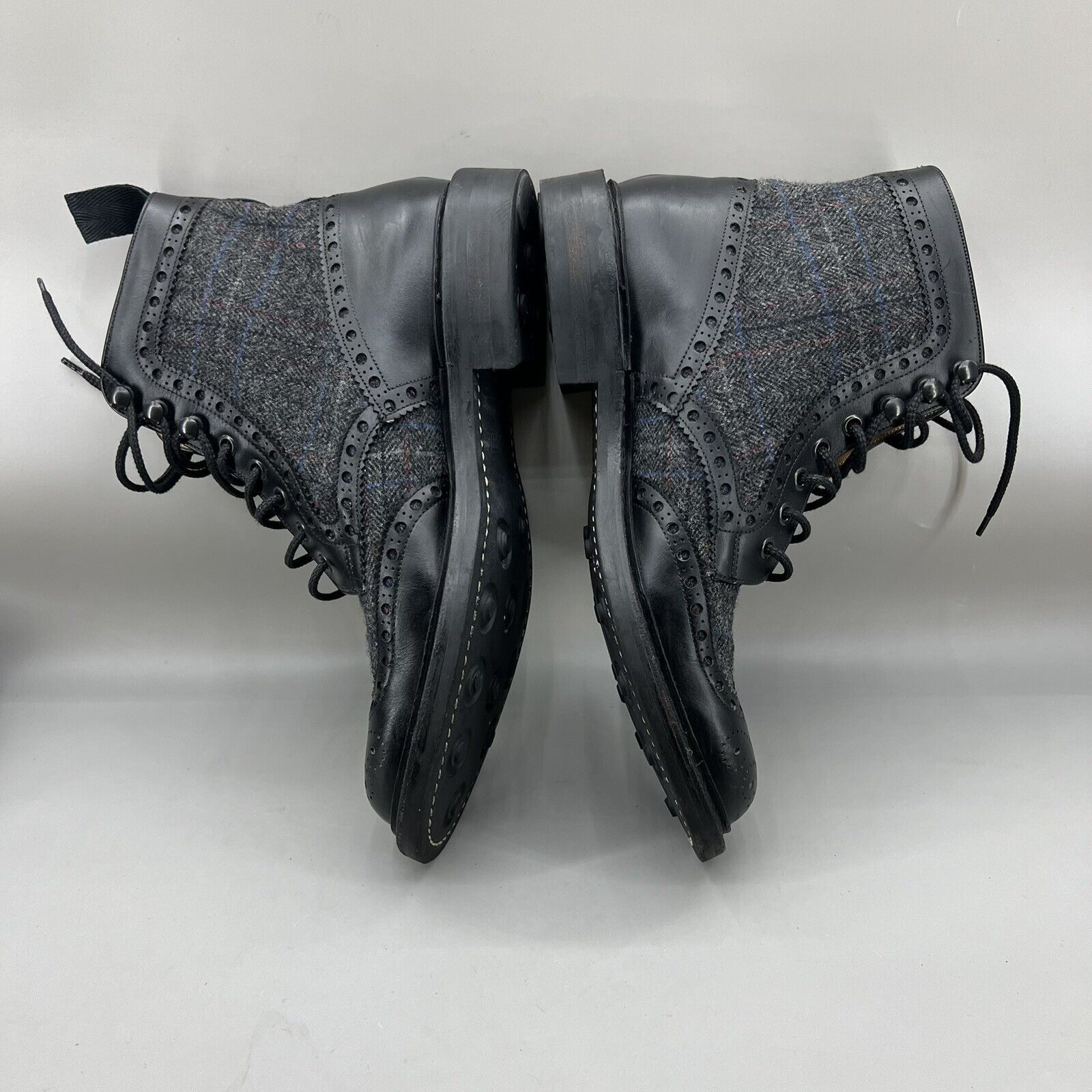Herring Herring Exmoor Tweed Dress Boots Men Size 9 US, 8 UK Black Size US 9 / EU 42 - 6 Thumbnail