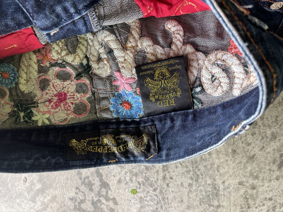 Japanese Brand × Vintage Flare Red Pepper Denim Size US 30 / EU 46 - 16 Thumbnail