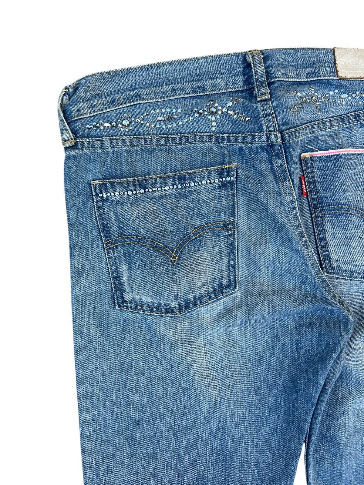 Fragment Design × Levi's × Swarovski 2001 Levi’s Fenom Fragment Design Swarovski Selvedge Jeans Size US 30 / EU 46 - 2 Thumbnail