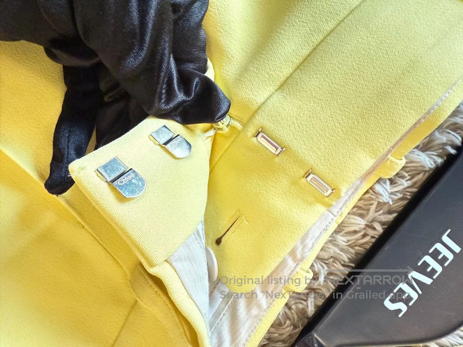 Chloe Chloe Yellow Silk Two-Piece Set. Size M / US 6-8 / IT 42-44 - 3 Thumbnail