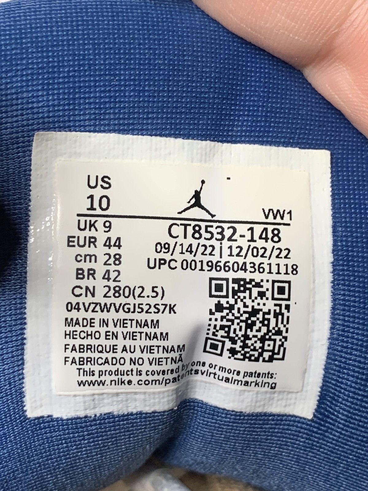 Jordan Brand Air Jordan 3 Retro Washington Wizard Size US 10 / EU 43 - 6 Thumbnail