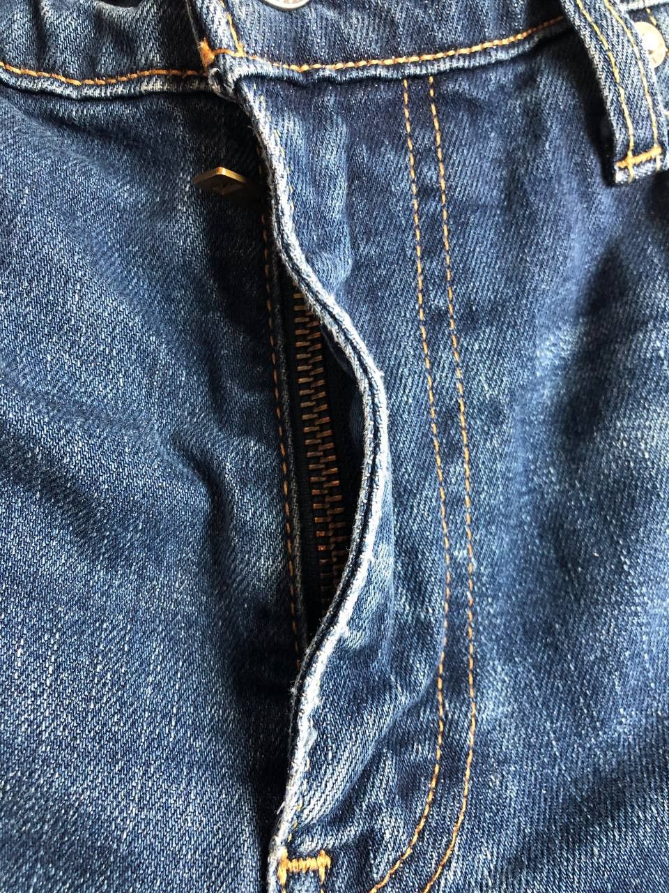 Levi's × Levi's Vintage Clothing Vintage 90s Levis 511 Blue Wash Distressed Style Jeans Size US 33 - 15 Thumbnail