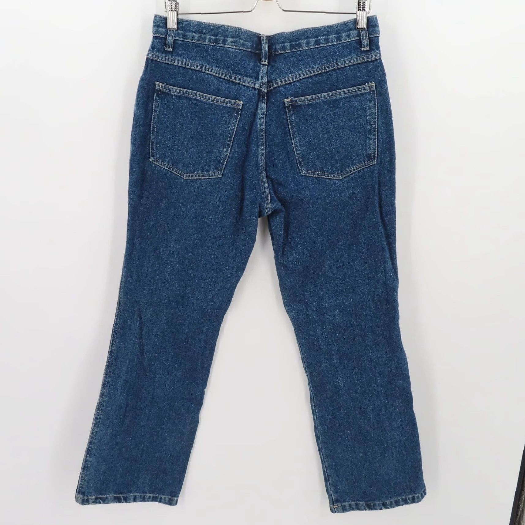 Bill Blass VTG Bill Blass Jeans Denim 5-Pocket Embroidered Floral Petite 12P Womens blue Flower Mom Denim Jeans Size 34" / US 12 / IT 48 - 4 Thumbnail