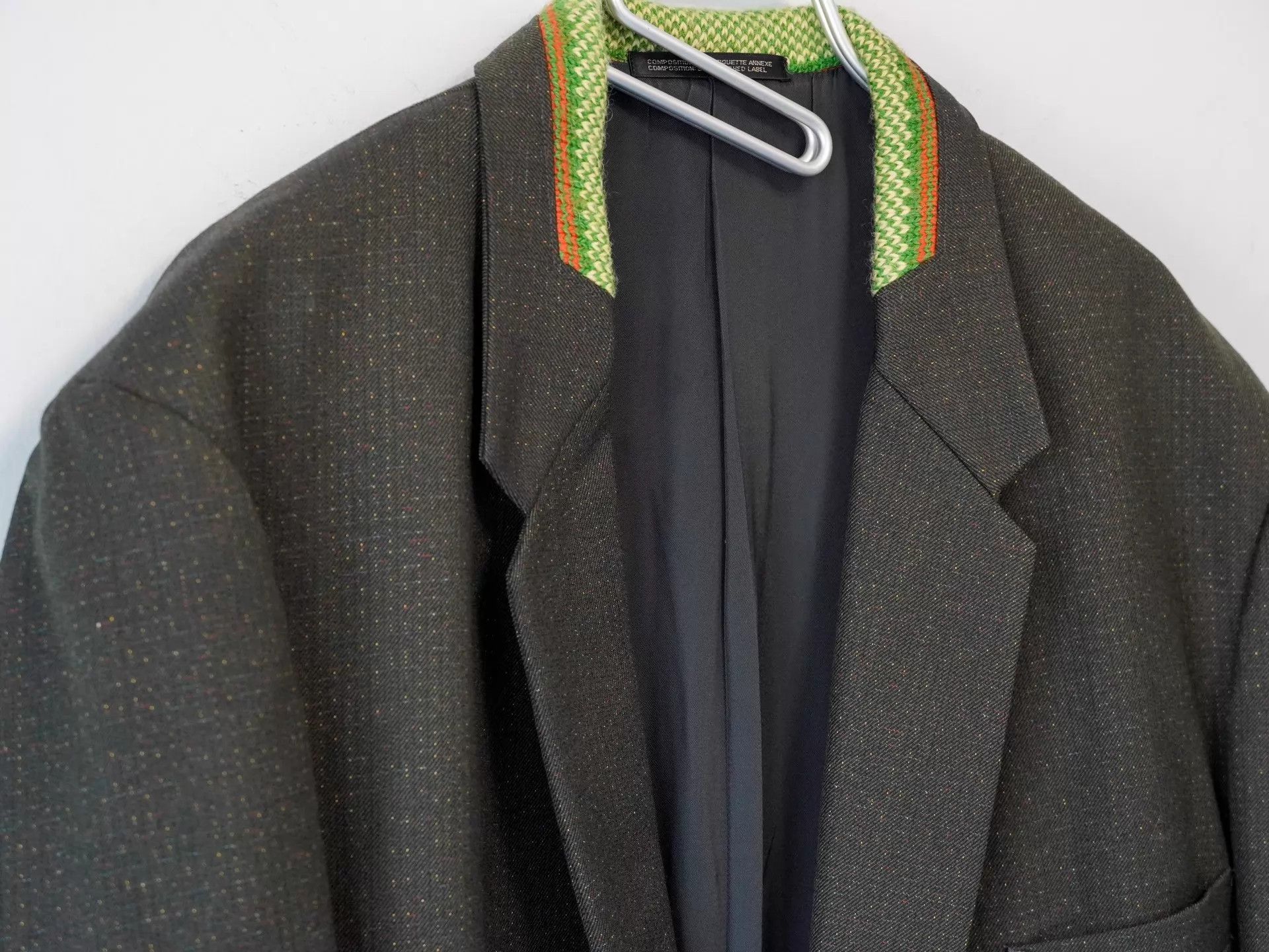Yohji Yamamoto Yohji Yamamoto 95AW Knit Collar Jacket Color Star Size US M / EU 48-50 / 2 - 3 Thumbnail
