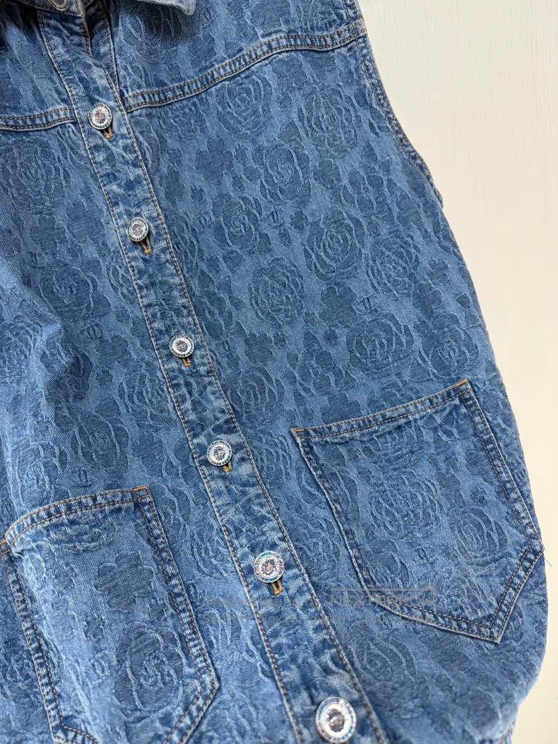Chanel Chanel 23P camelia double C logo diamond buckle denim vest Size XS / US 0-2 / IT 36-38 - 3 Thumbnail