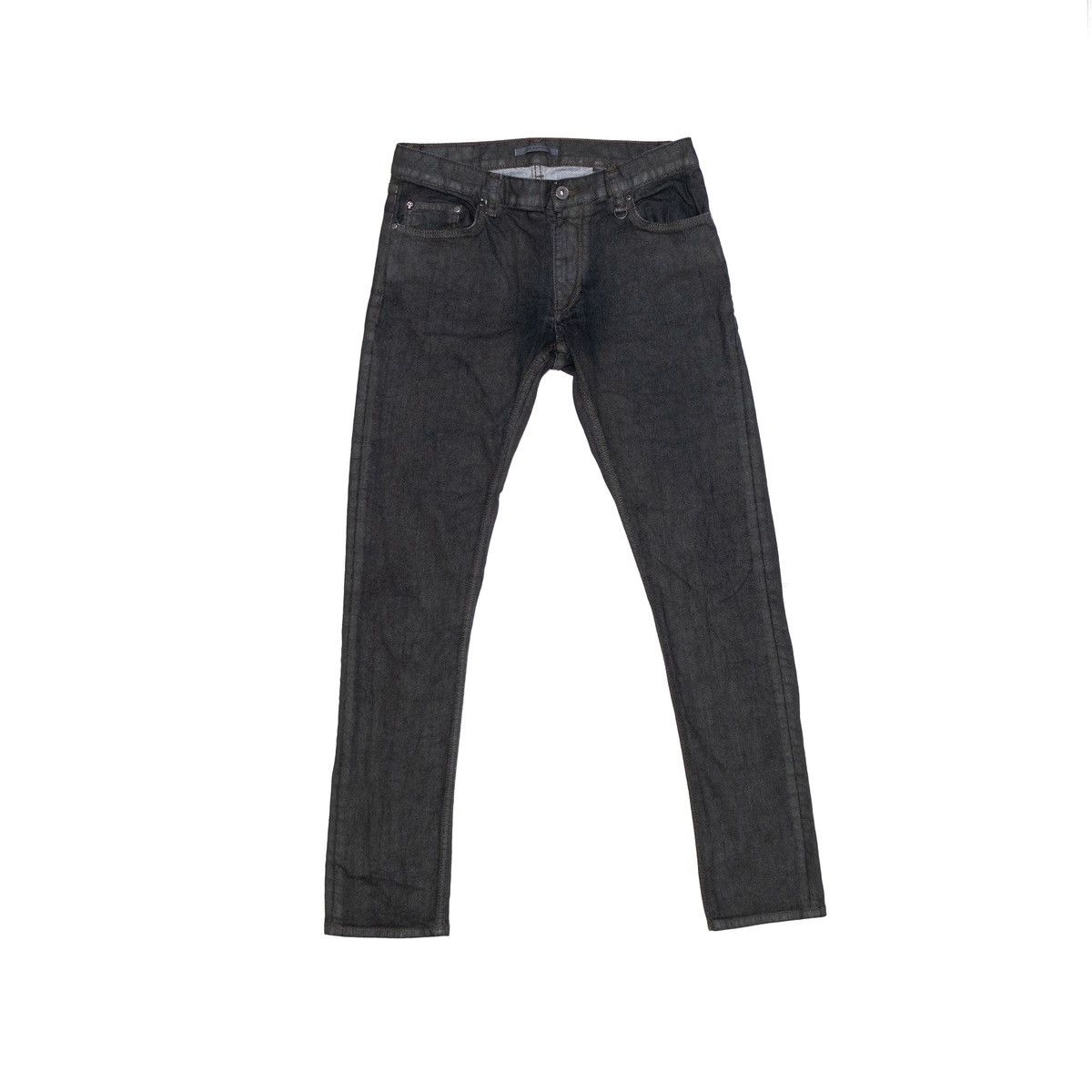 John Varvatos John Varvatos Woodward Jeans 31R Grey Skull Rivet Button Fly Size US 31 - 2 Thumbnail