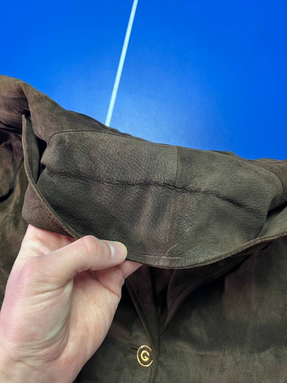 Gucci Vintage GUCCI Leather Jacket Blazer Brown IT 44 Womens 80s Size M / US 6-8 / IT 42-44 - 8 Thumbnail