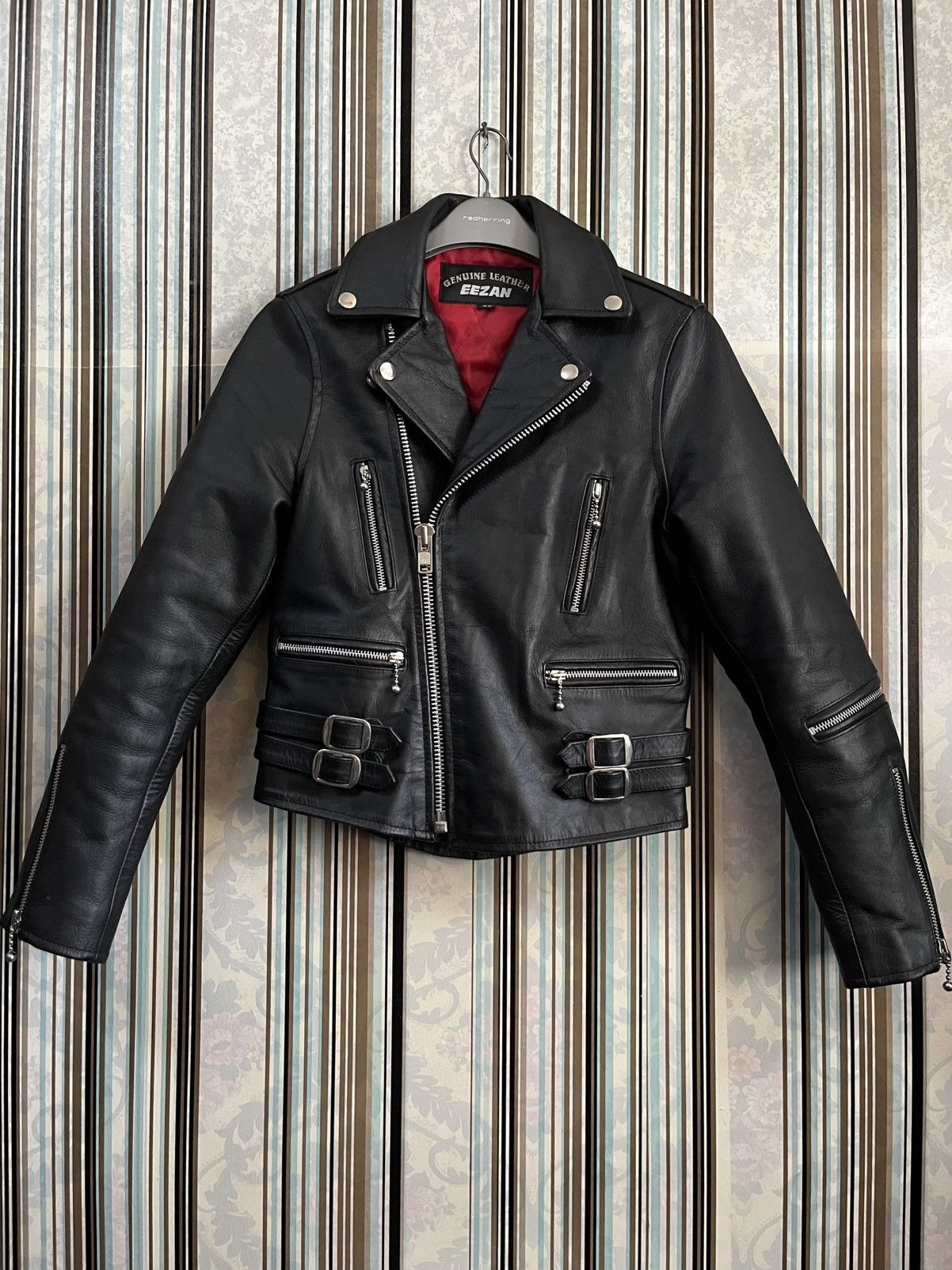 Genuine Leather 2000s EEZAN double collar cowhide size 30 #H5 Size XXS / US 00 / IT 34 - 1 Thumbnail