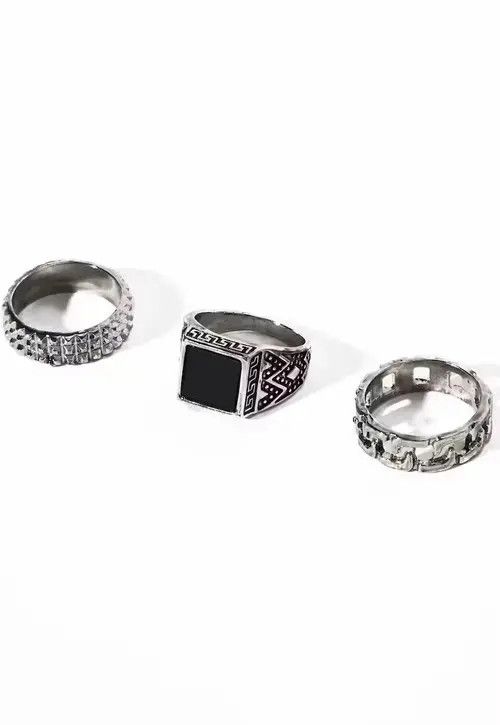 Jewelry × Ring Of Fire Self Making Ring Set in Silver Size ONE SIZE - 4 Thumbnail