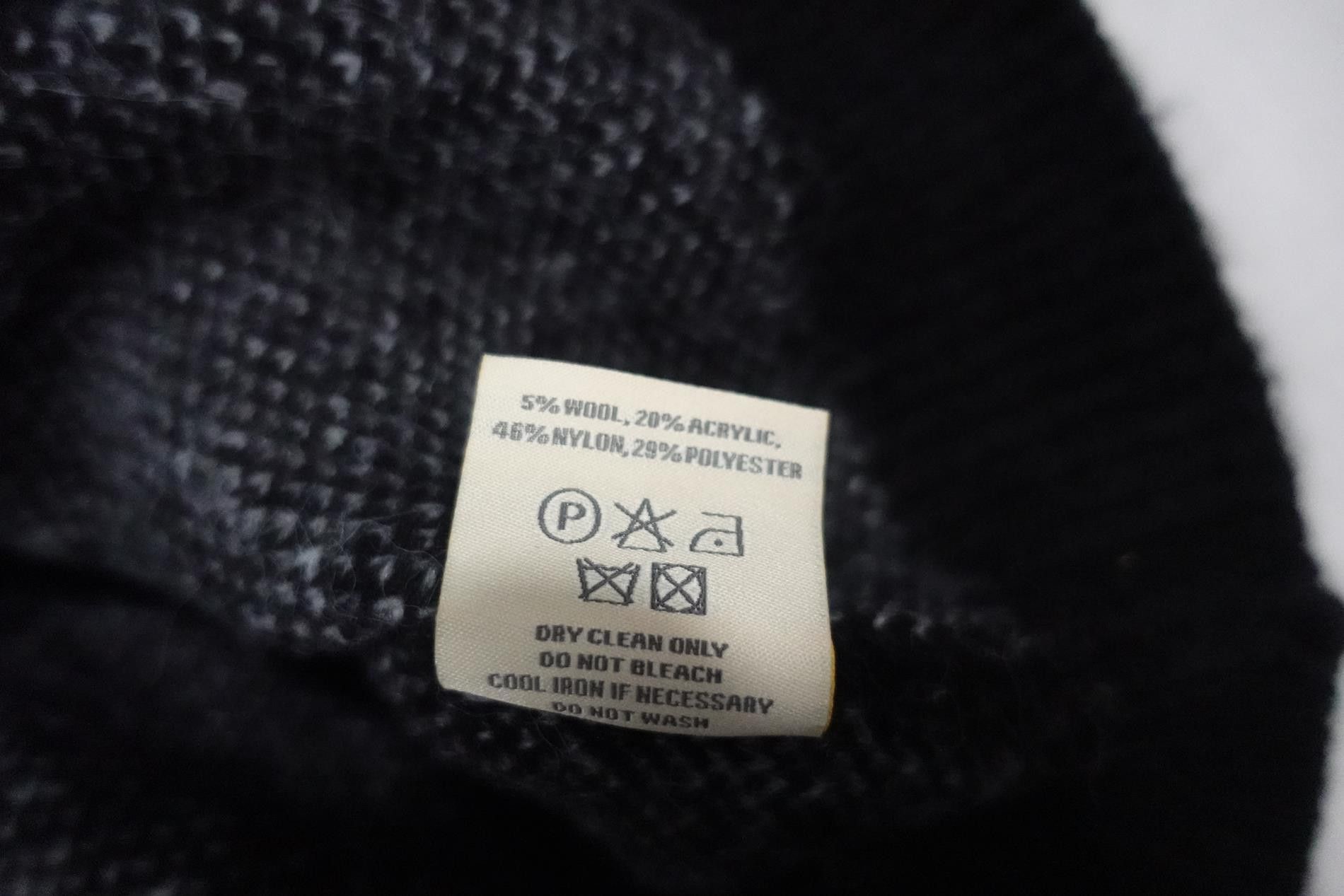Trendt Vision Trendt Vision Sweater Jumper Mohair Logo Knit Black NWT XXL Size US XXL / EU 58 / 5 - 4 Thumbnail