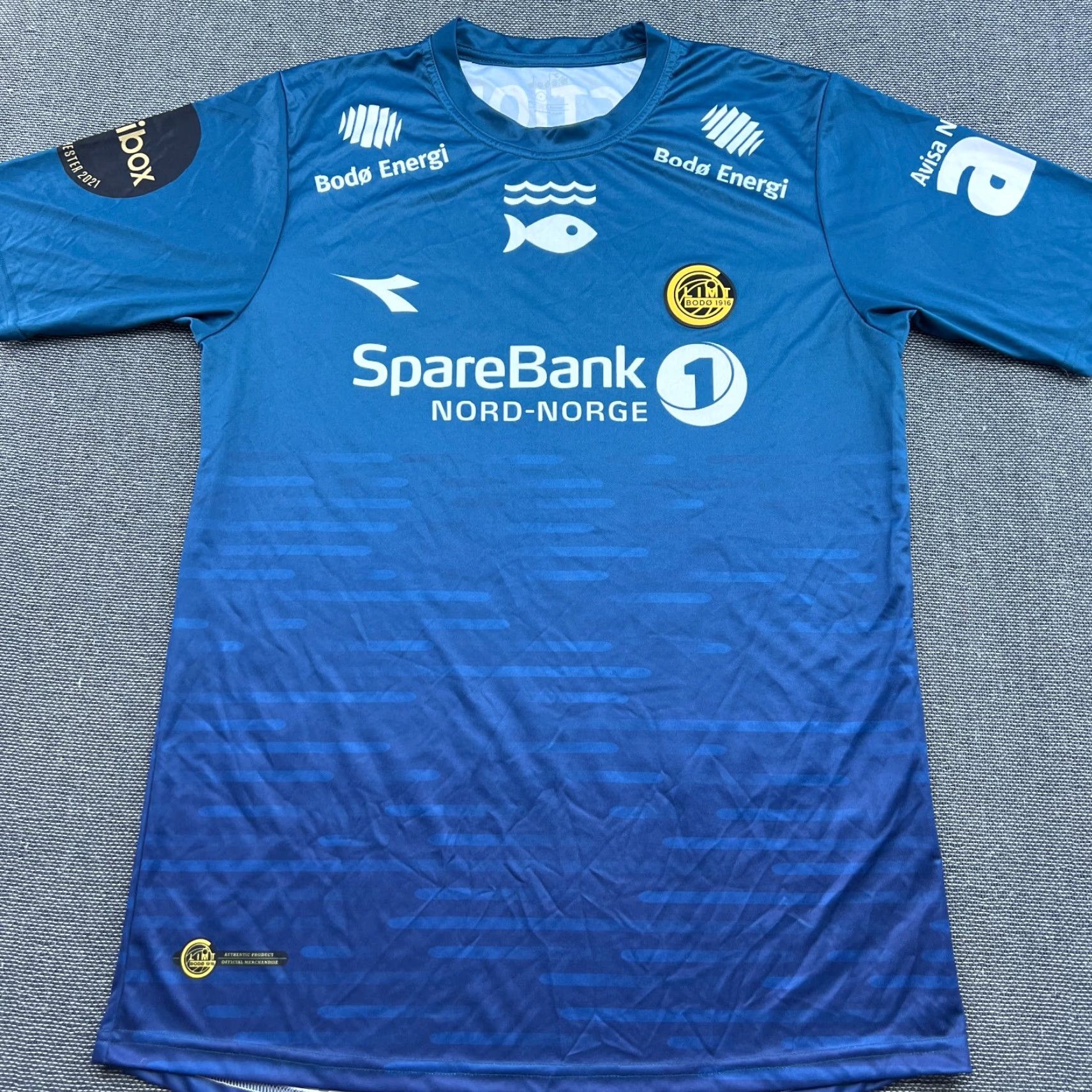 Diadora Diadora Bodo Glimt 2023 2024 Goalkeeper Football Jersey Men Sz L Blue Short Sleeve Round Neck Moisture Wicking Quick Dry Sporting Jersey Mens Diadora Size US L / EU 52-54 / 3 - 3 Thumbnail