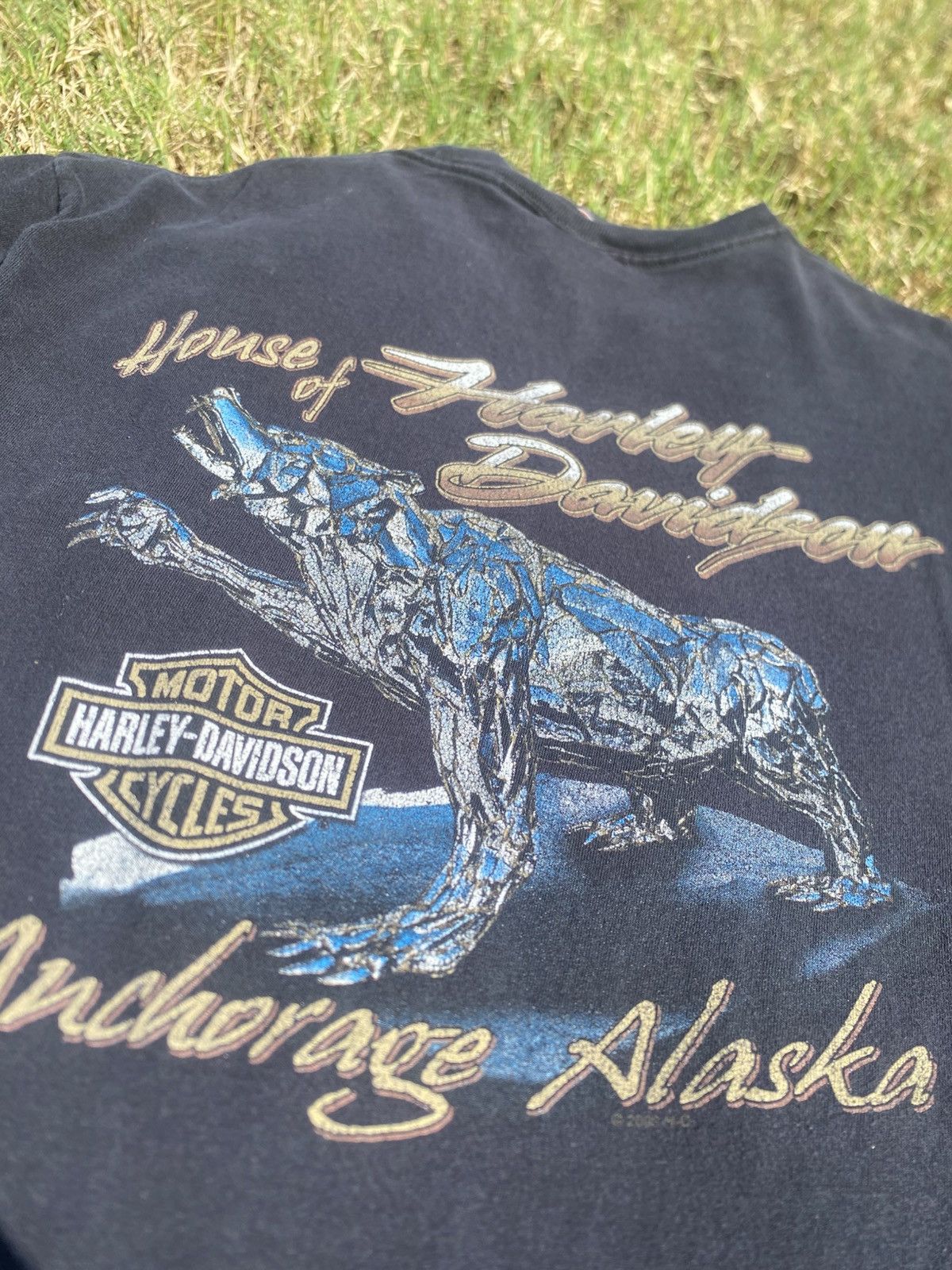 Harley Davidson Vintage Alaska Harley Davidson with bear Size US L / EU 52-54 / 3 - 5 Thumbnail