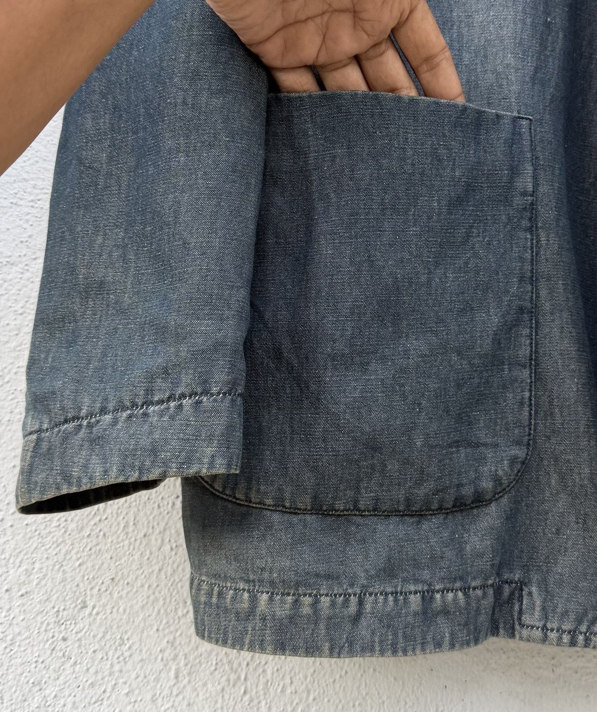 Giorgio Armani Vintage Armani Jeans Denim Blazer Dark Wash Made In Italy Size US L / EU 52-54 / 3 - 6 Thumbnail