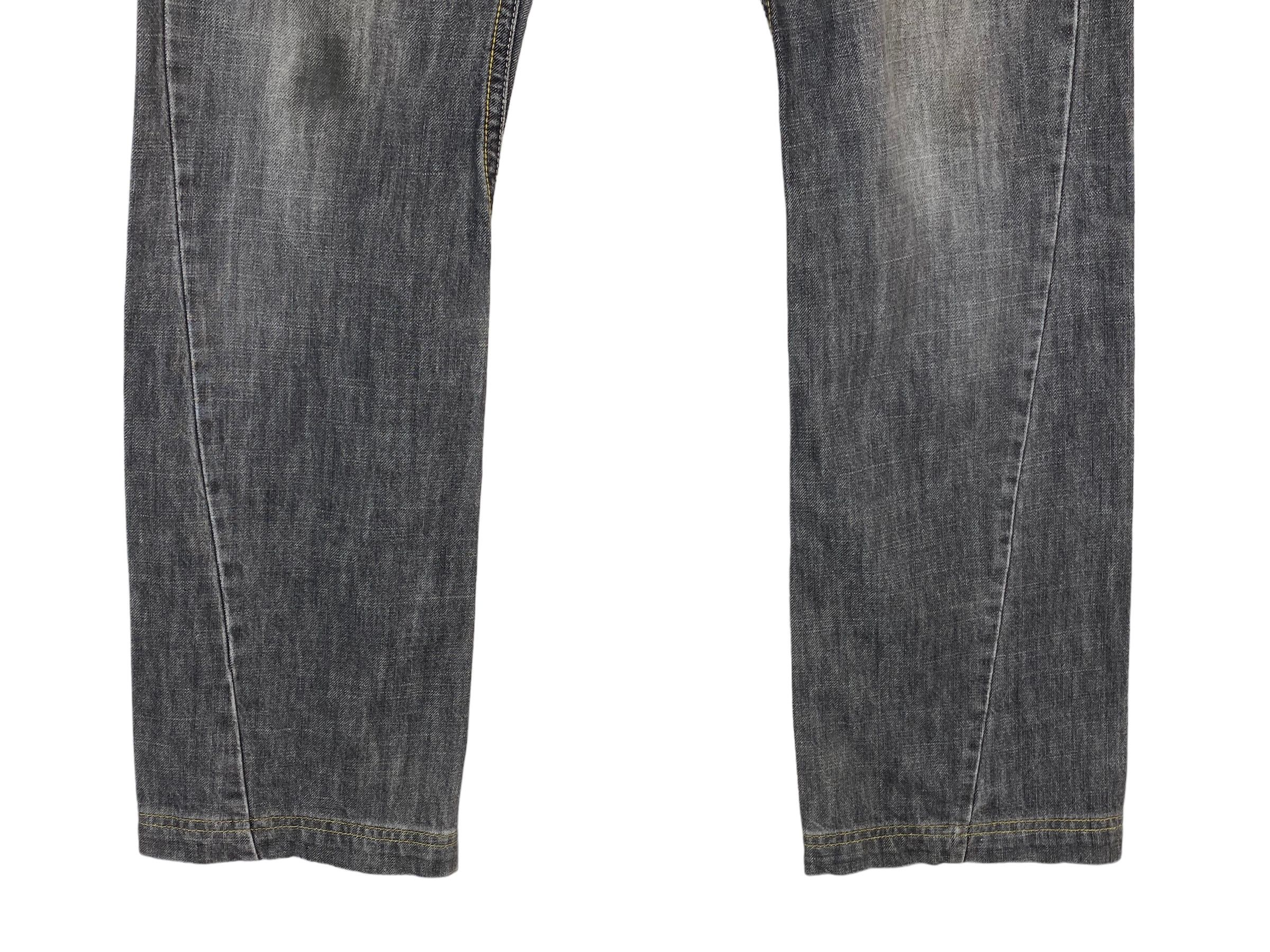 Japanese Brand Comme Ca Du Mode Jeans Twisted Seam Flare Jeans Size 34" / US 12 / IT 48 - 5 Thumbnail