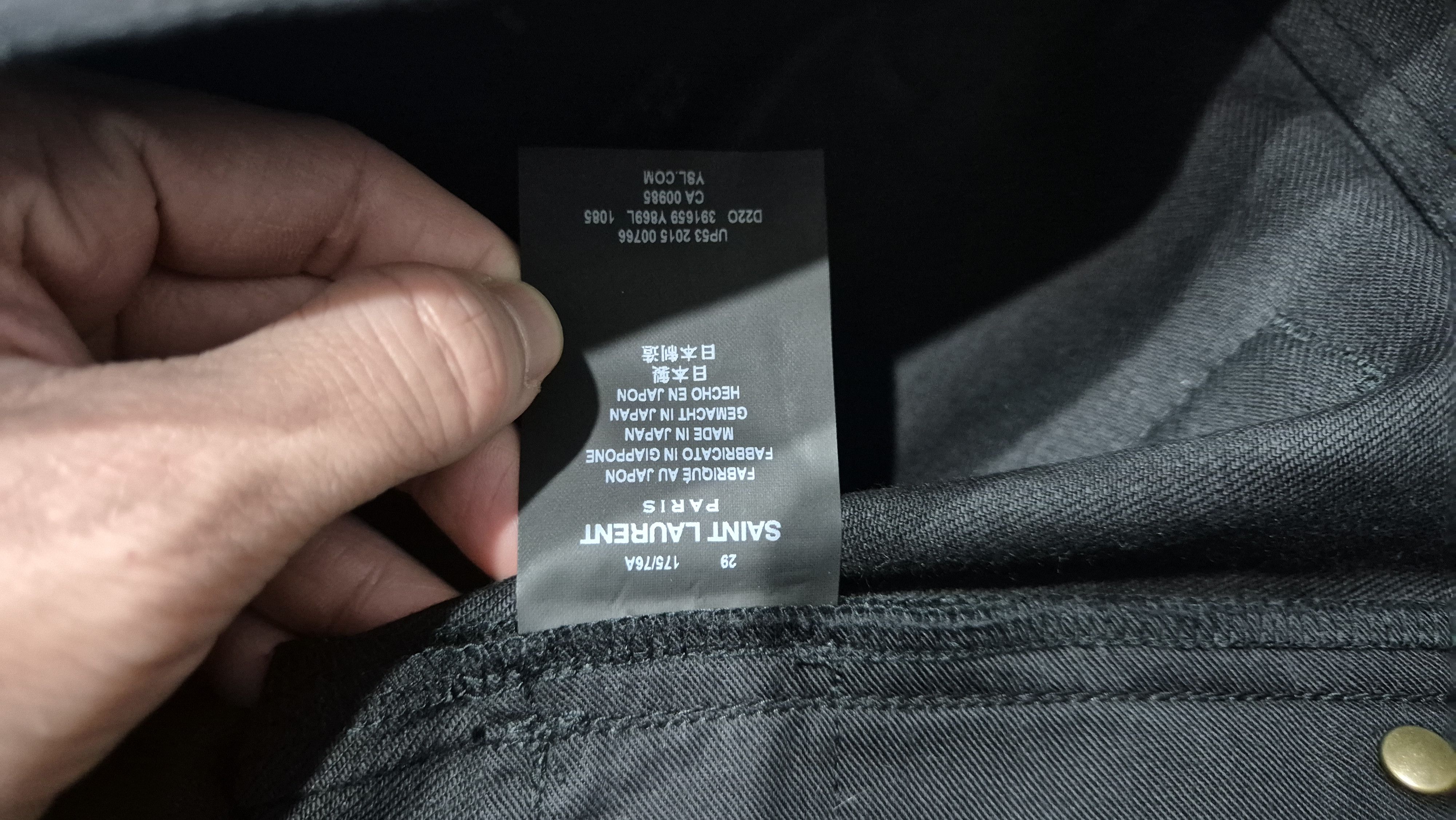 Saint Laurent Paris D02 Black Trash Ripped Denim Jeans LAST DROP SS16 HEDI Size US 29 - 5 Thumbnail