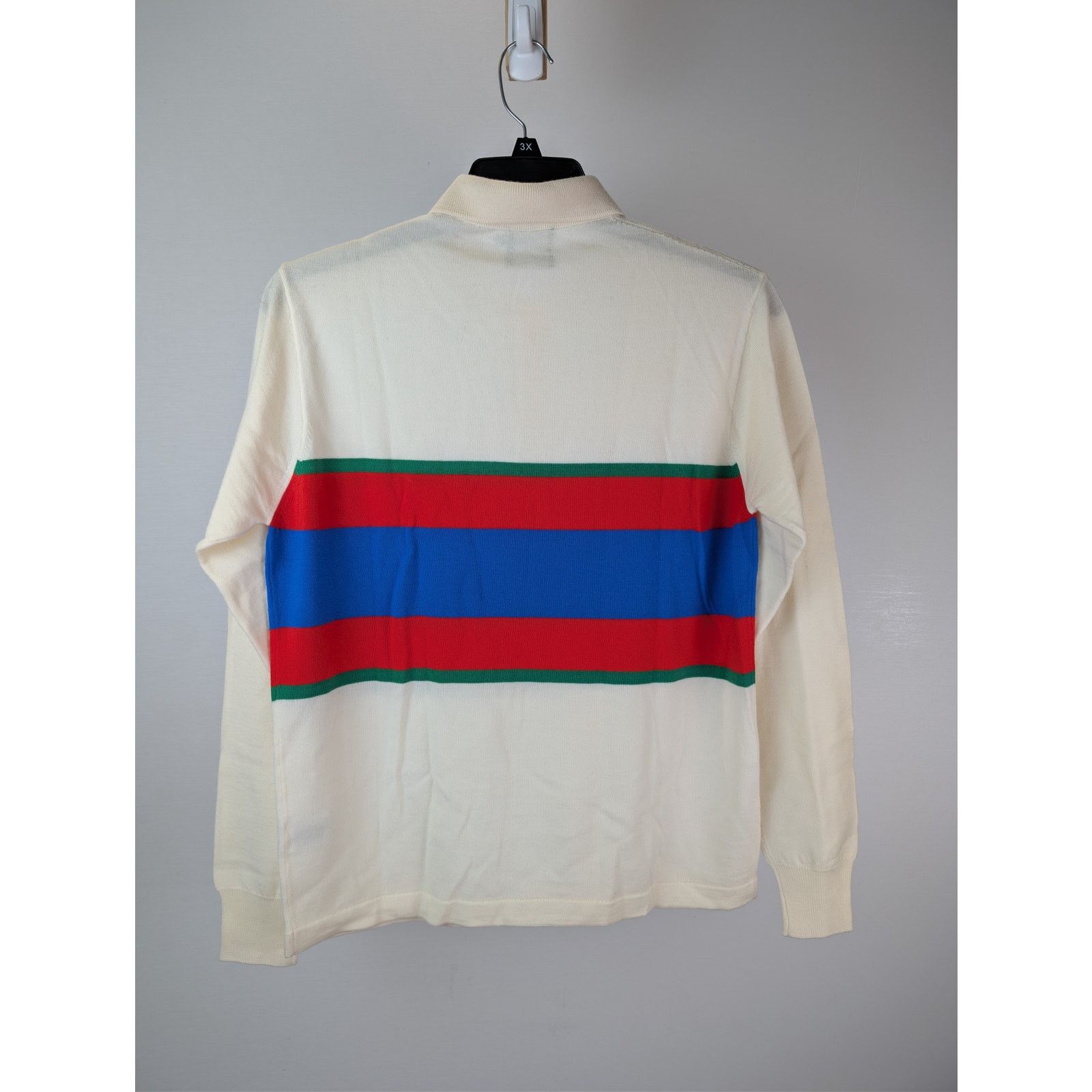Drake's o1rshd1 CC20 stripe extrafine merino wool rugby polo sweater Size US S / EU 44-46 / 1 - 10 Thumbnail