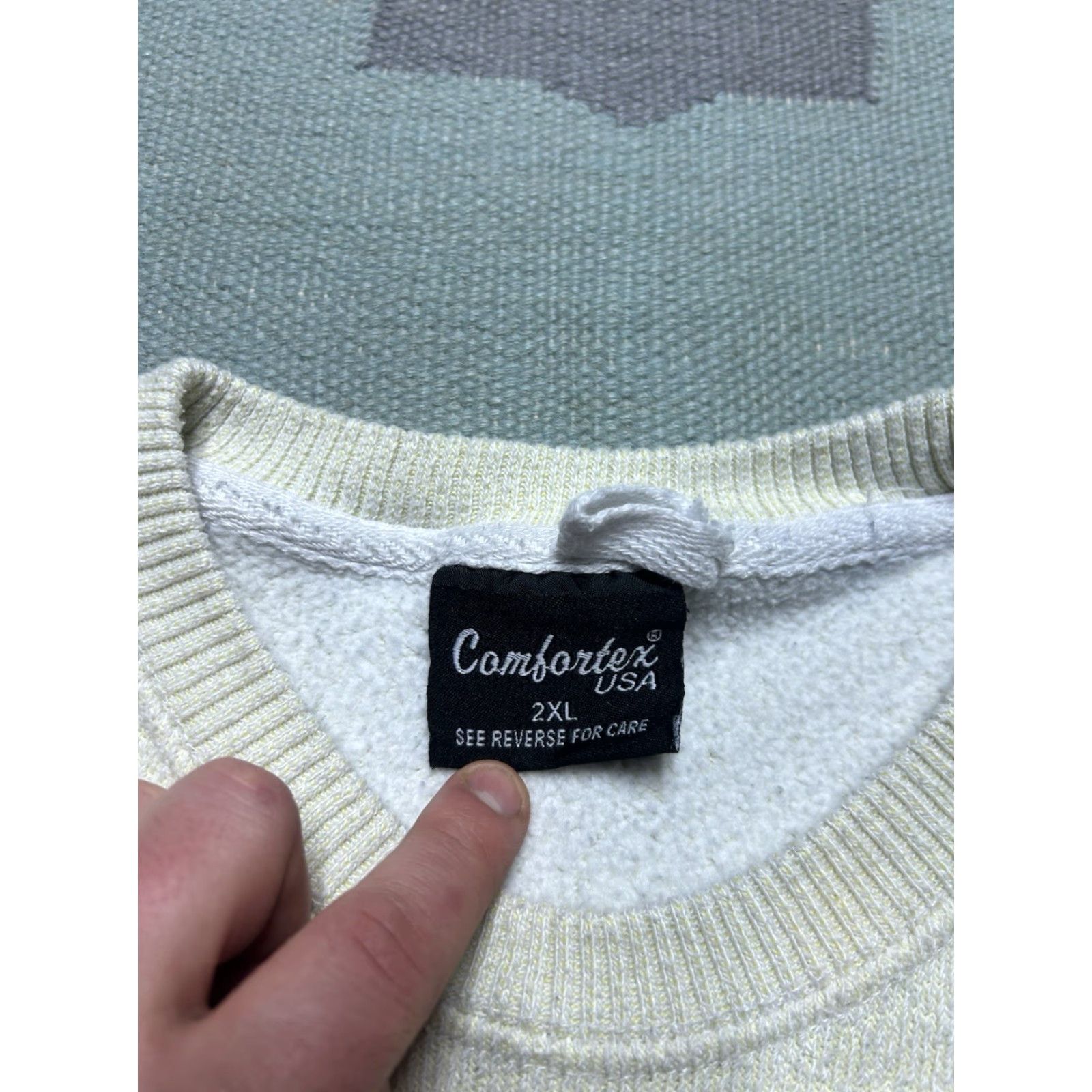 Vintage VINTAGE Sweatshirt Men Pullover Beach Florida Madera Beach White L Long Ocean Beach Shirt Mens Size US L / EU 52-54 / 3 - 4 Thumbnail