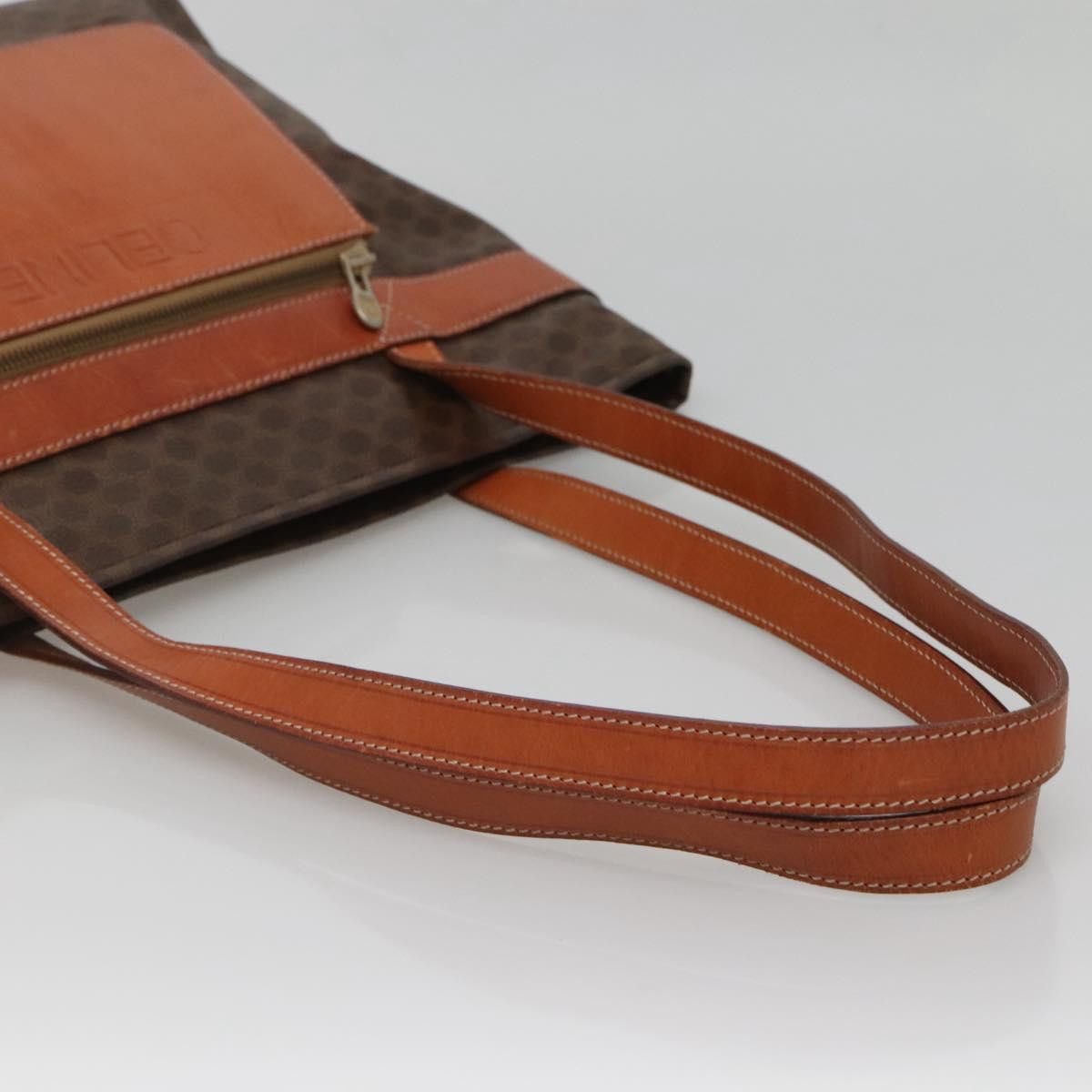 Celine CELINE Macadam Canvas Tote Bag Pvc Leather Brown Gold Size ONE SIZE - 7 Thumbnail