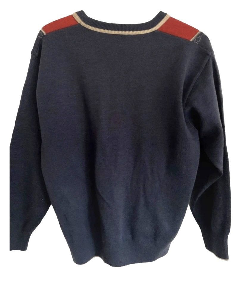 Gabicci Wool Vintage 90s Gabicci blue and burgundy sweater knitwear Size US M / EU 48-50 / 2 - 5 Thumbnail