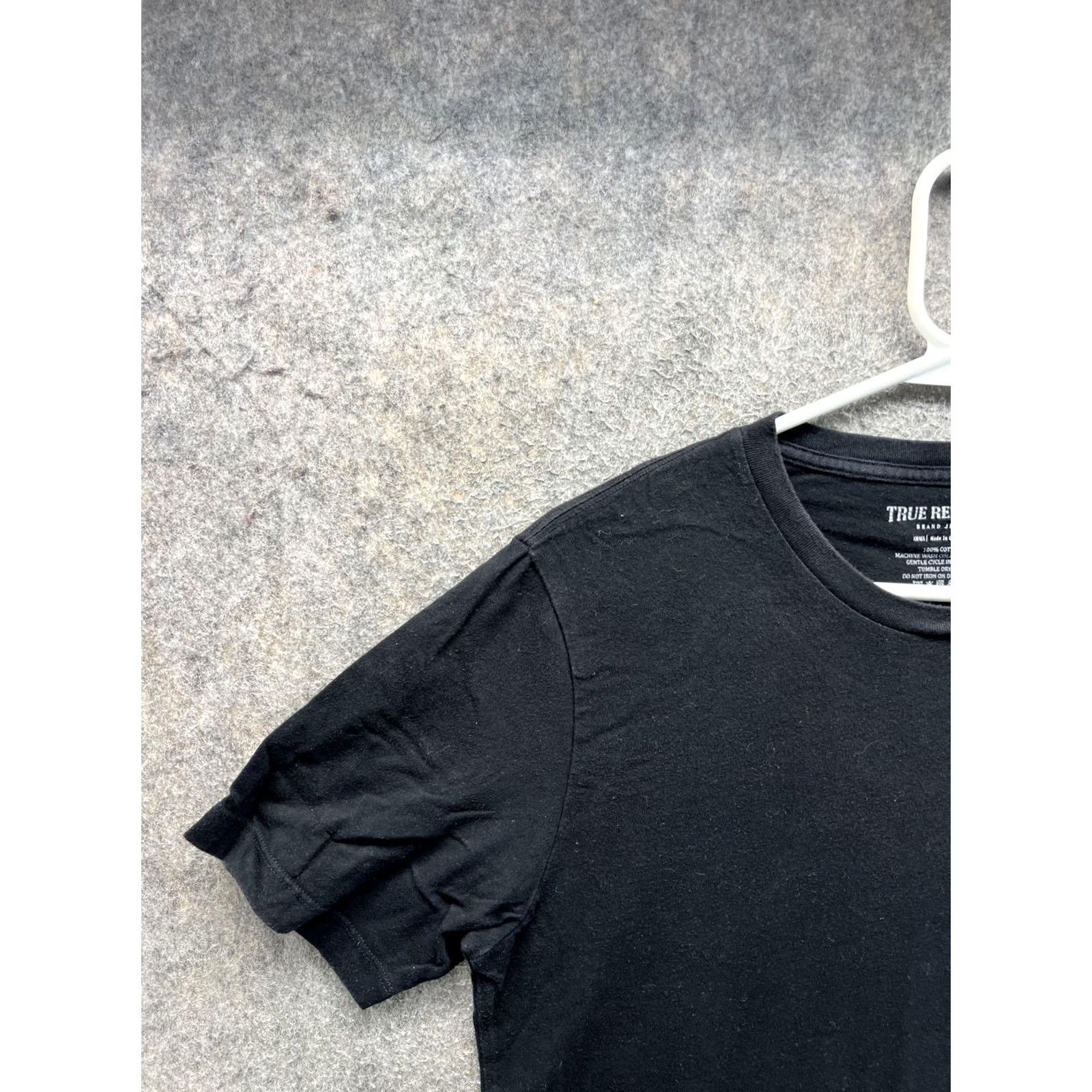 True Religion True Religion Shirt Mens Small Black Horseshoe Logo Crewneck Tee Tagless Casual Size US S / EU 44-46 / 1 - 6 Thumbnail
