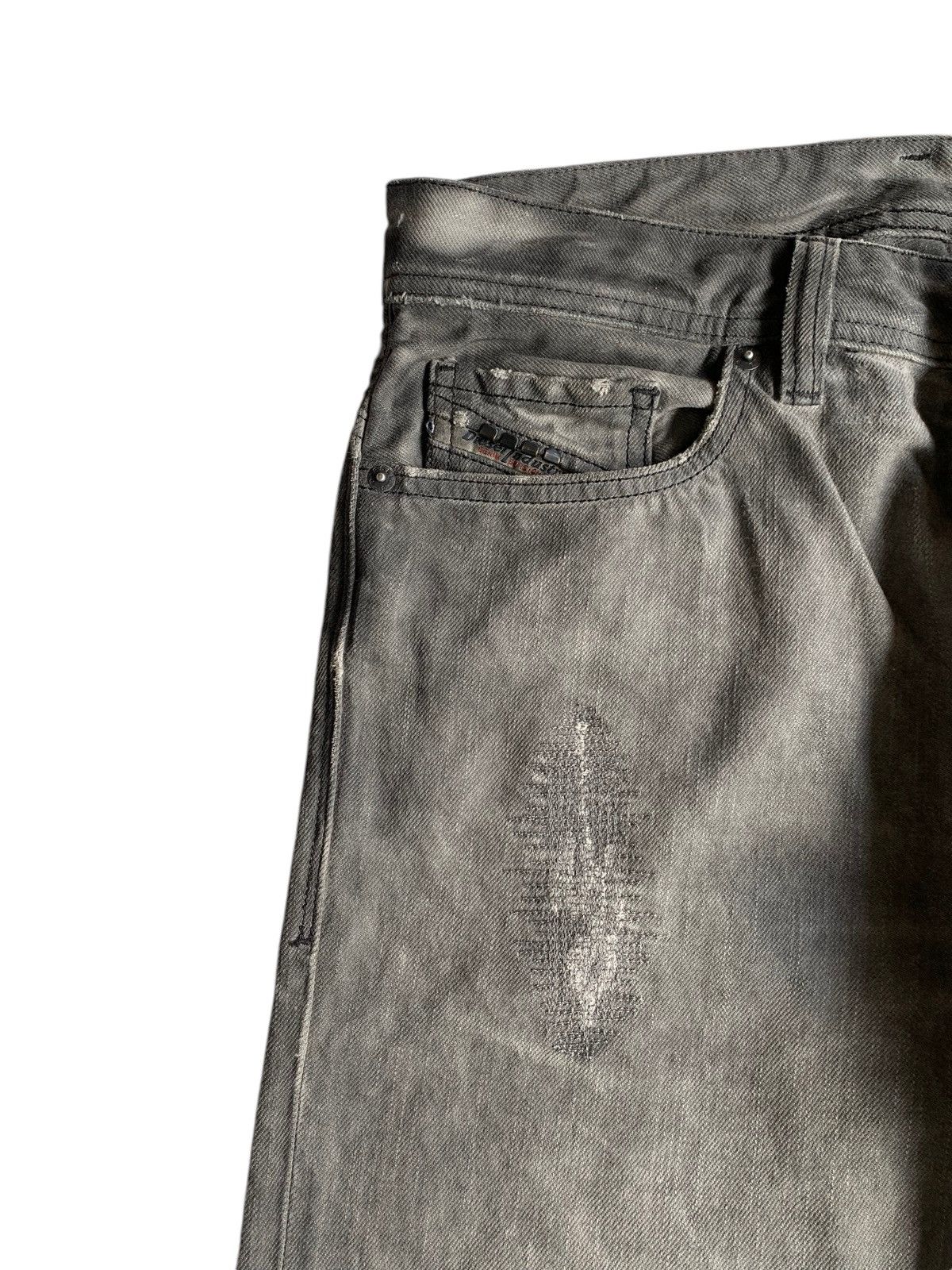 If Six Was Nine × Japanese Brand DIESEL SAFADO PUNK STYLE DISTRESSED DENIM MADE IN ITALY☠️ Size US 33 - 16 Thumbnail