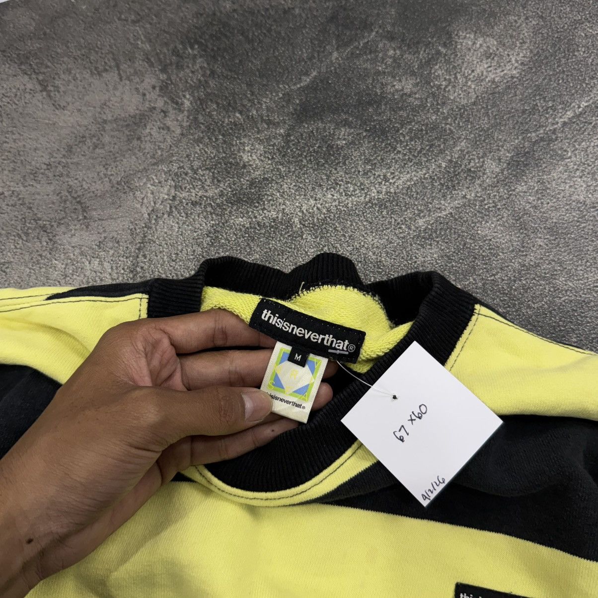 thisisneverthat THISISNEVERTHAT stripe oversized sweatshirt Size US L / EU 52-54 / 3 - 4 Thumbnail