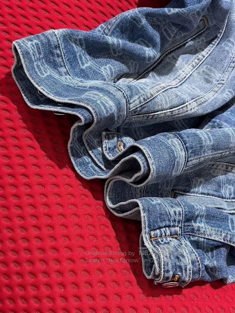 Balenciaga Balenciaga Logo Printed Single Breasted Reversible Denim J Size US XS / EU 42 / 0 - 3 Thumbnail