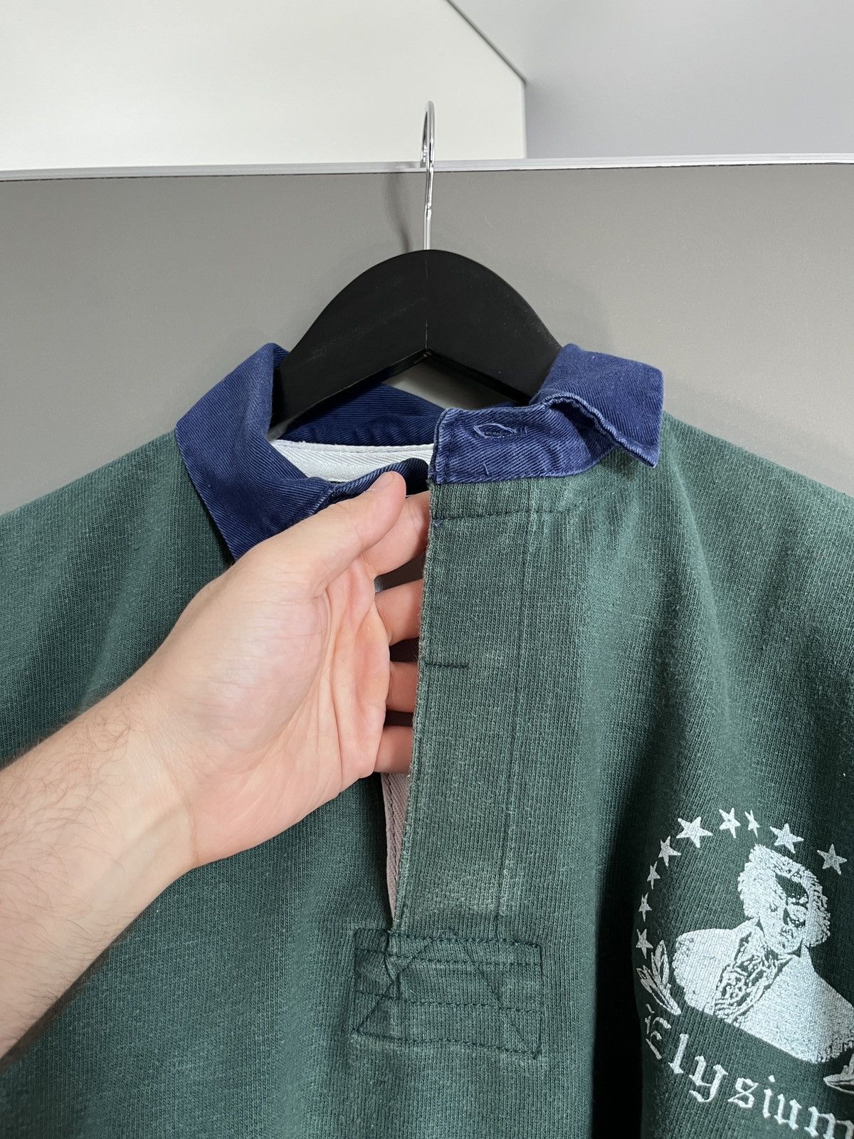Vintage Vintage Ludwig van Beethoven Elysium Rugby Shirt Size US L / EU 52-54 / 3 - 13 Thumbnail