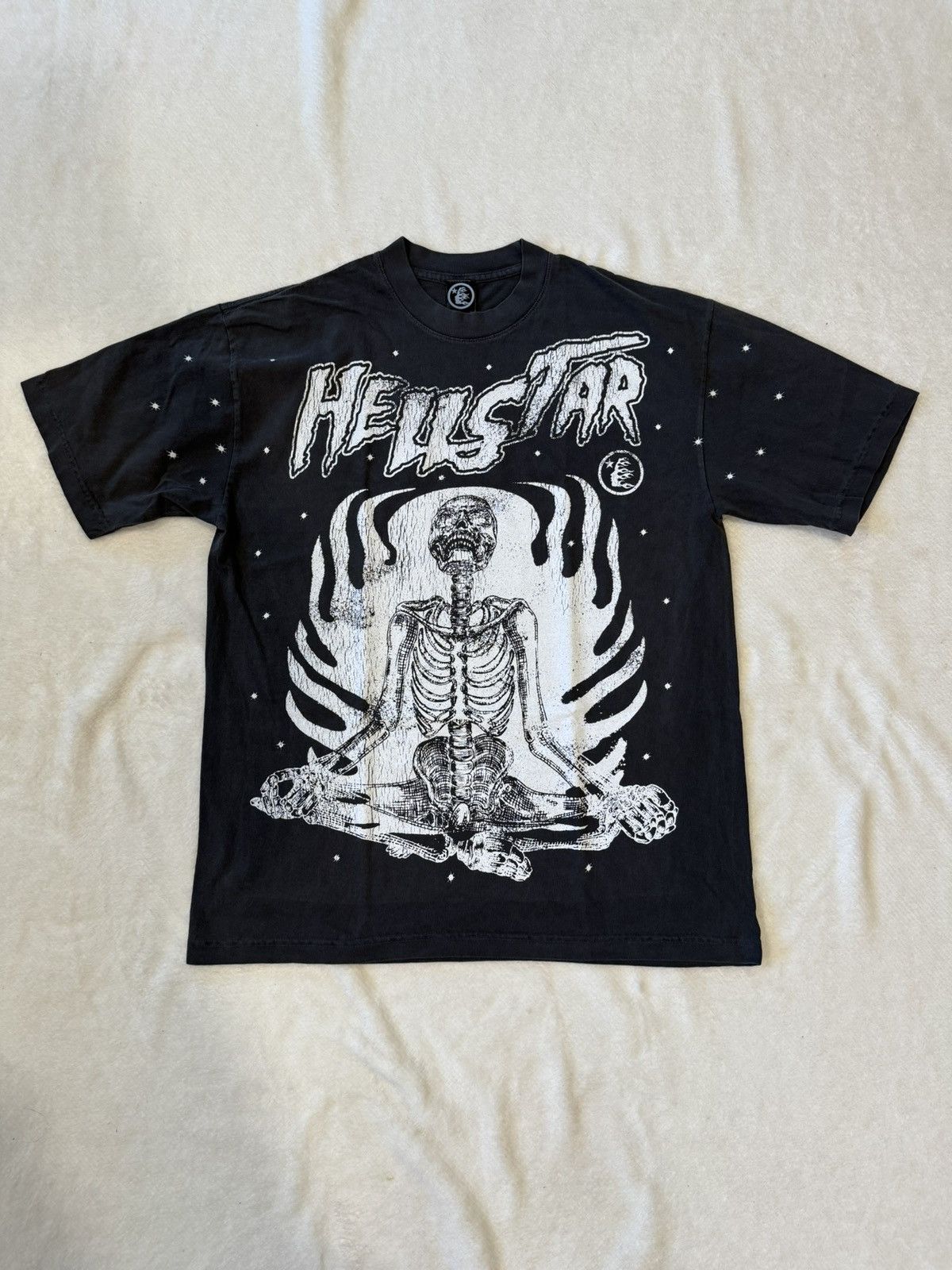 HELLSTAR Hellstar Inner Peace Vintage Black Tee Size US L / EU 52-54 / 3 - 1 Thumbnail