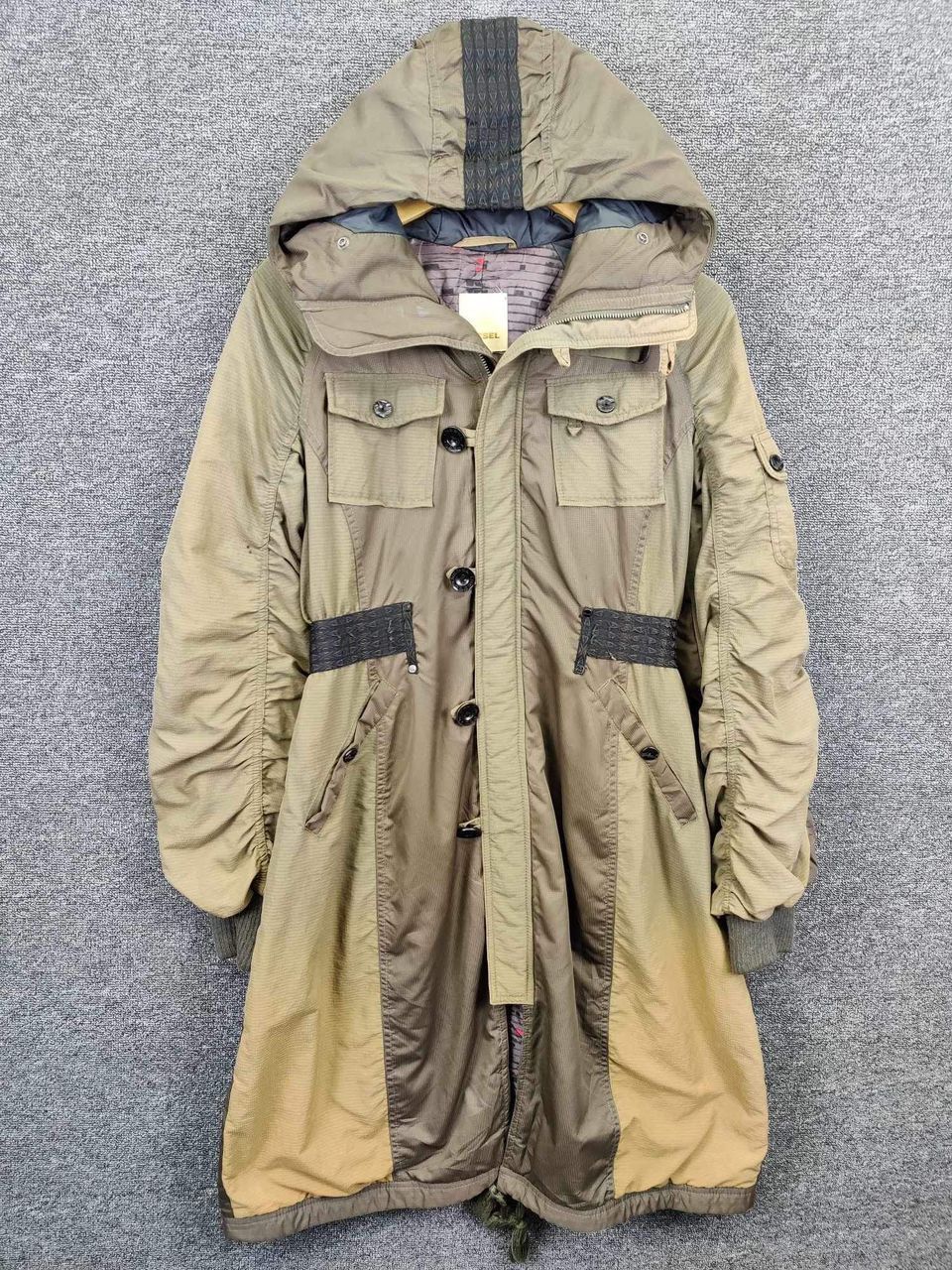 Diesel Vintage Diesel Military Parkas Jacket Sun Faded Size US L / EU 52-54 / 3 - 1 Thumbnail