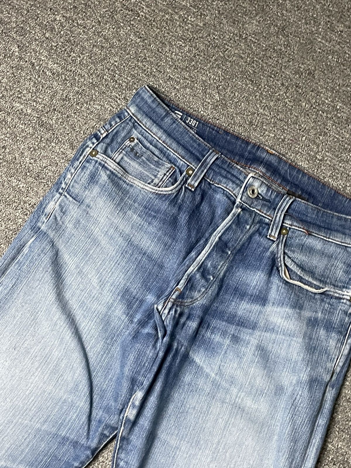 G-Star × Vintage G STAR RAW Brand Tapered Jeans (84) Size US 30 / EU 46 - 3 Thumbnail