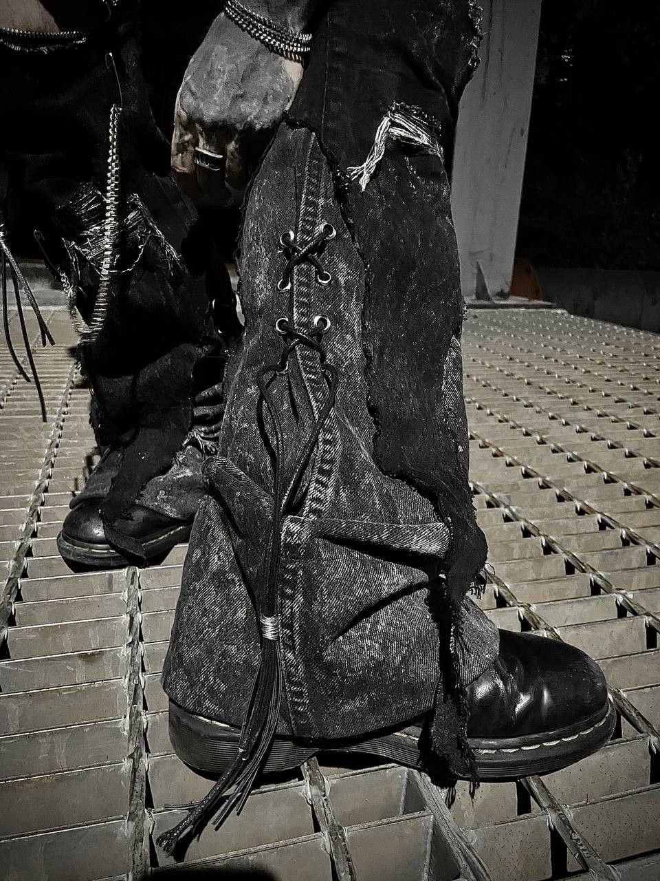 Other Custom Vkei Grunge Jeans Size US 33 - 4 Thumbnail
