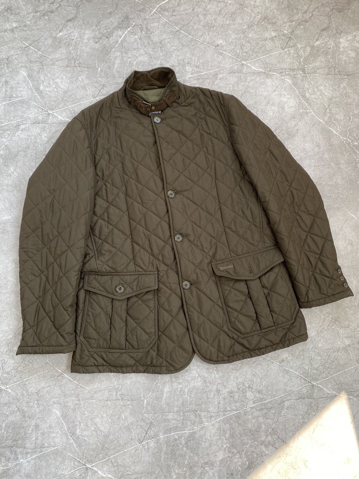 Barbour Vintage Y2K Barbour Quilted Lutz Casual Jacket Retro Hype Size US XXL / EU 58 / 5 - 1 Thumbnail
